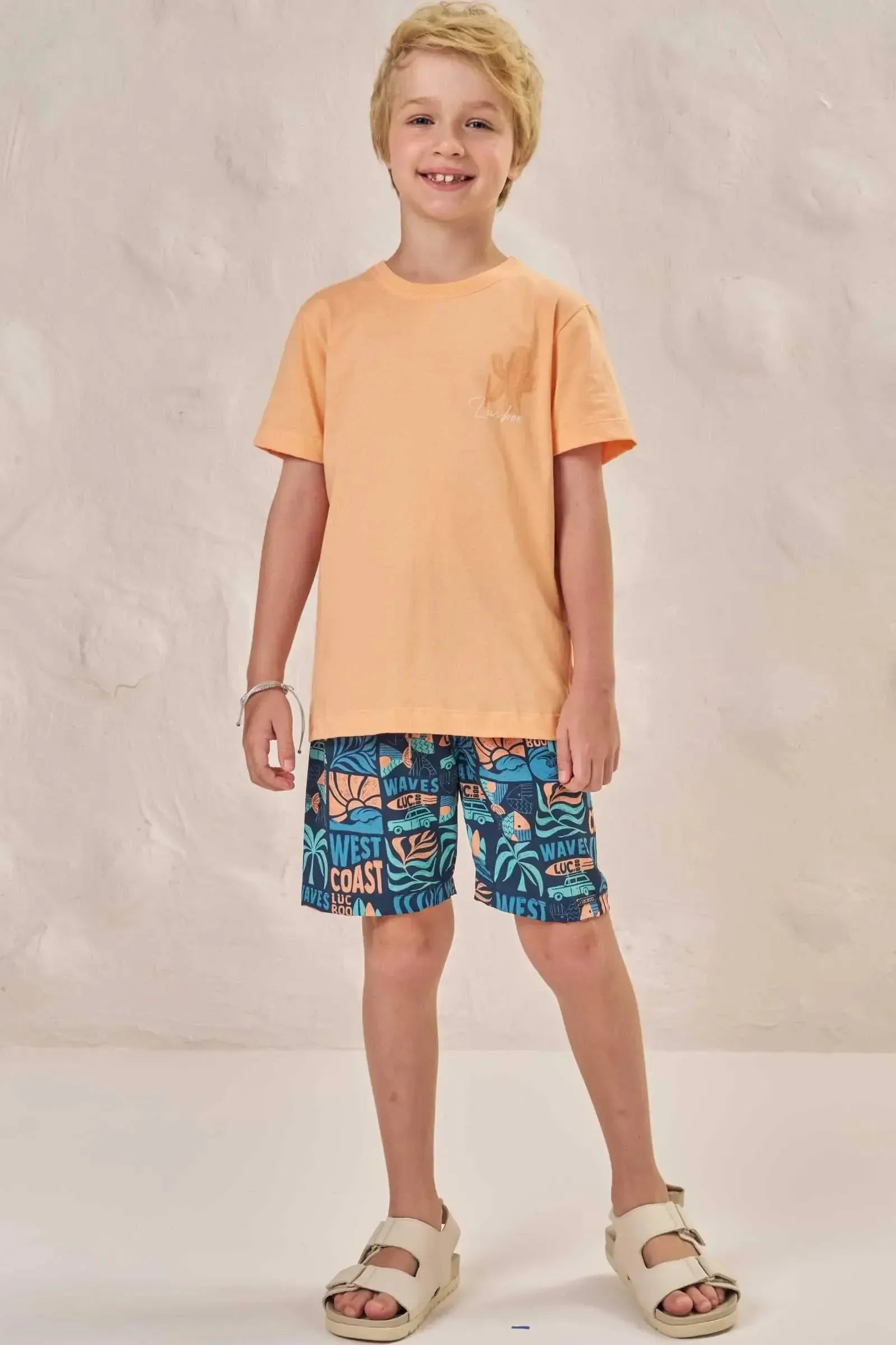 Camiseta em Malha 86547 LucBoo Infantil Menino