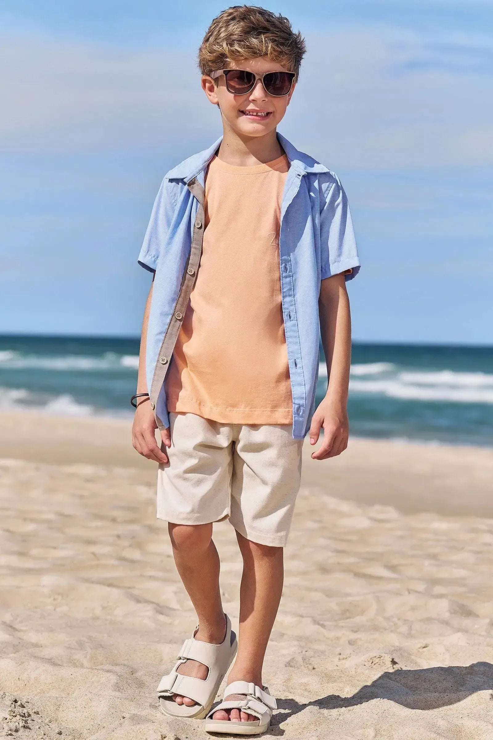 Camiseta em Malha 86547 LucBoo Infantil Menino