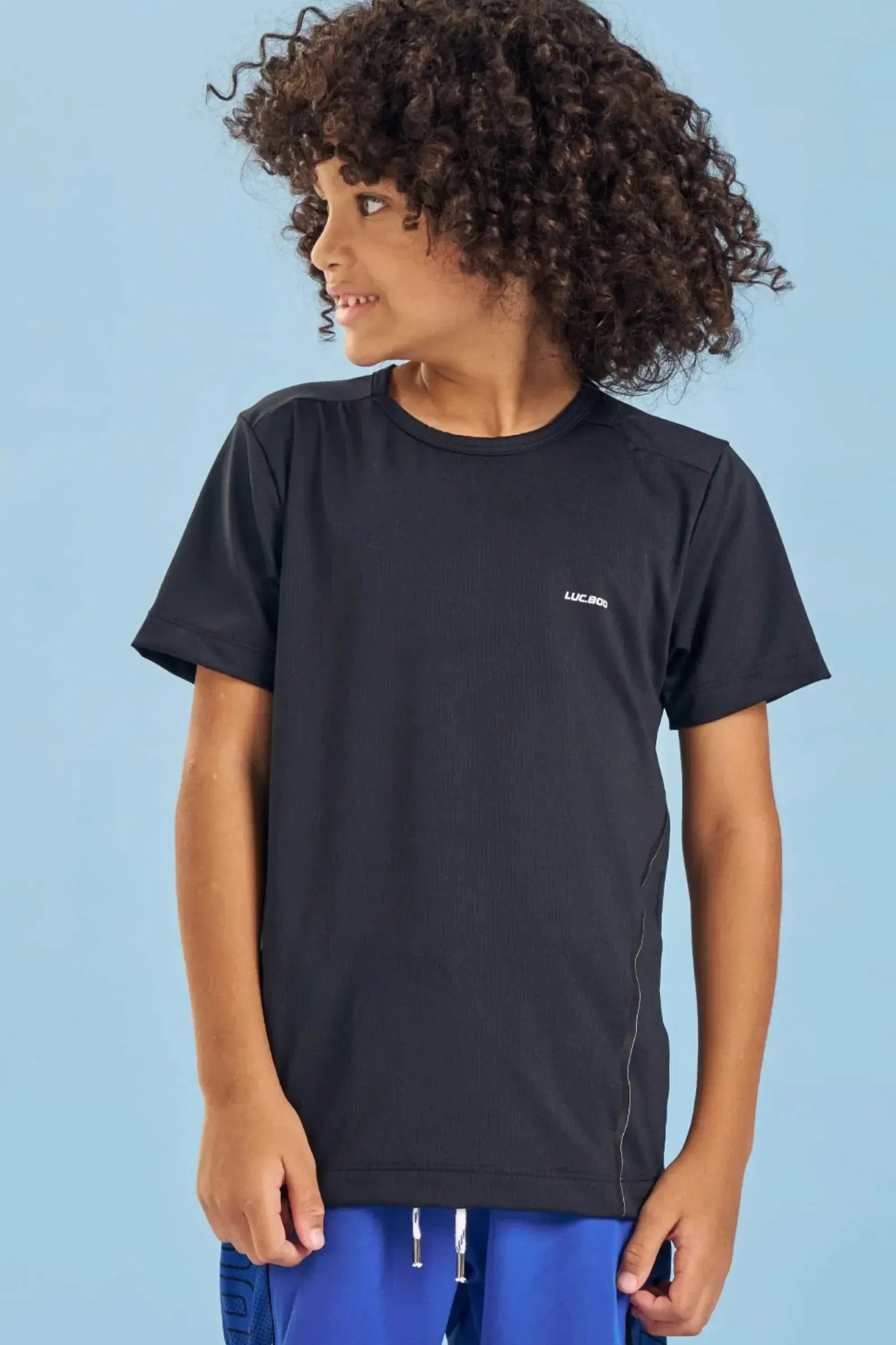 Camiseta em Malha Dry Space Green 87994 LucBoo Infantil Menino