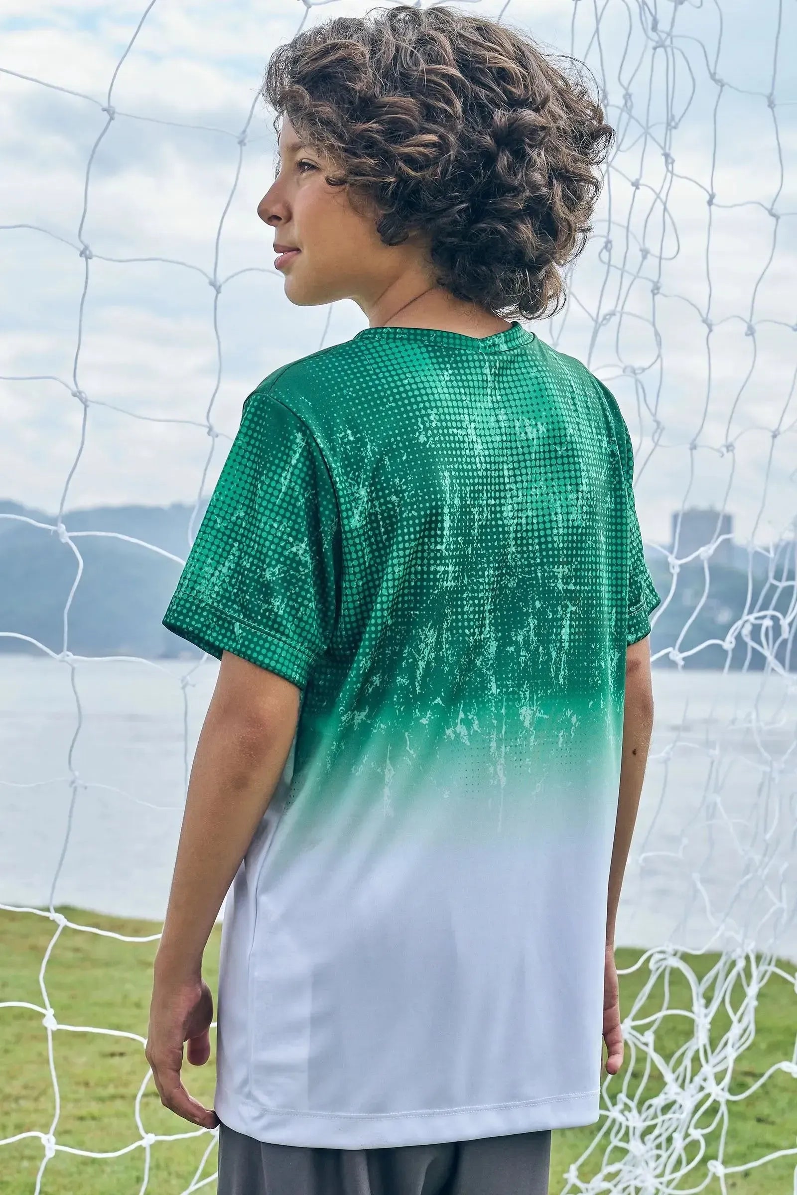 Camiseta em Malha Dry Sport 85681 Johnny Fox Teen Menino