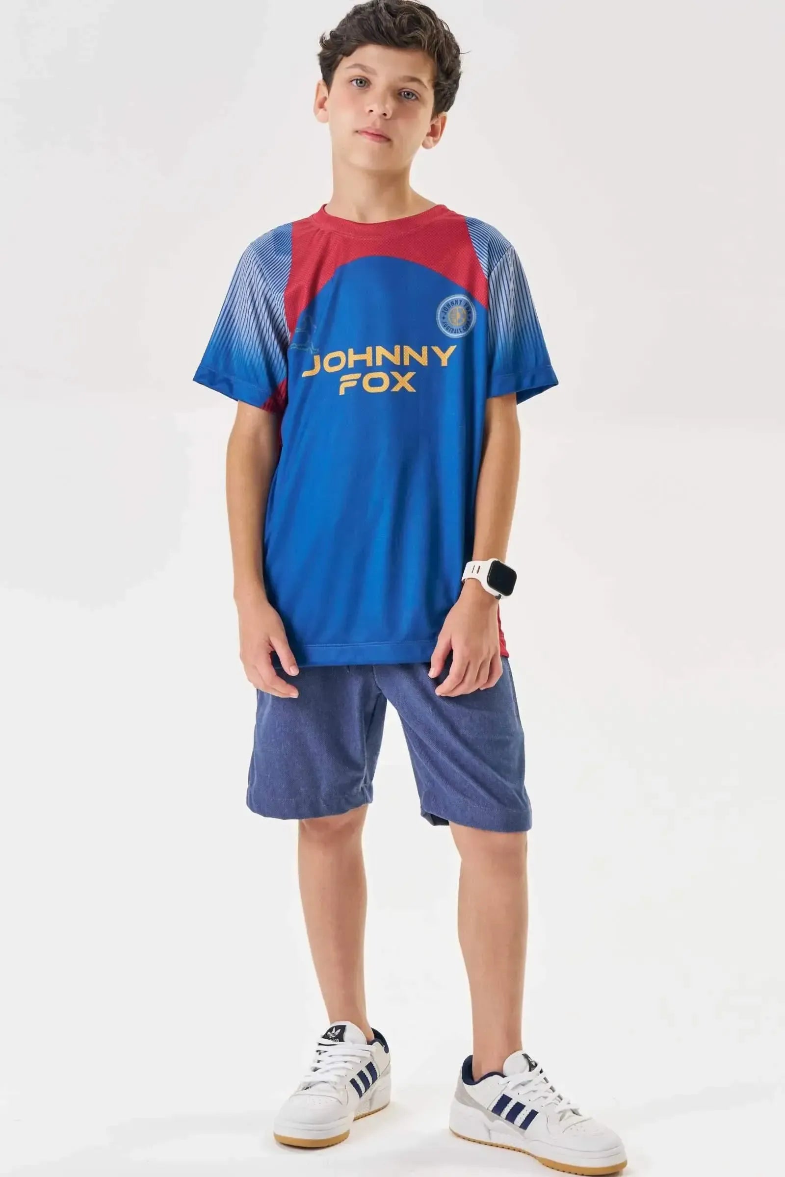 Camiseta em Malha Dry Sports 88619 Johnny Fox Teen Menino