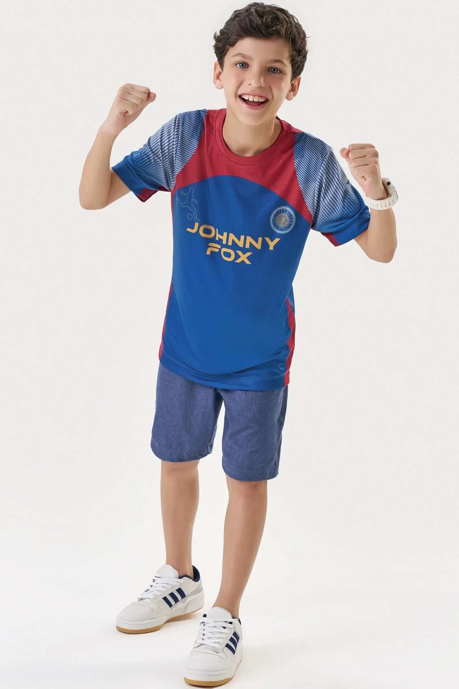 Camiseta em Malha Dry Sports 88619 Johnny Fox Teen Menino