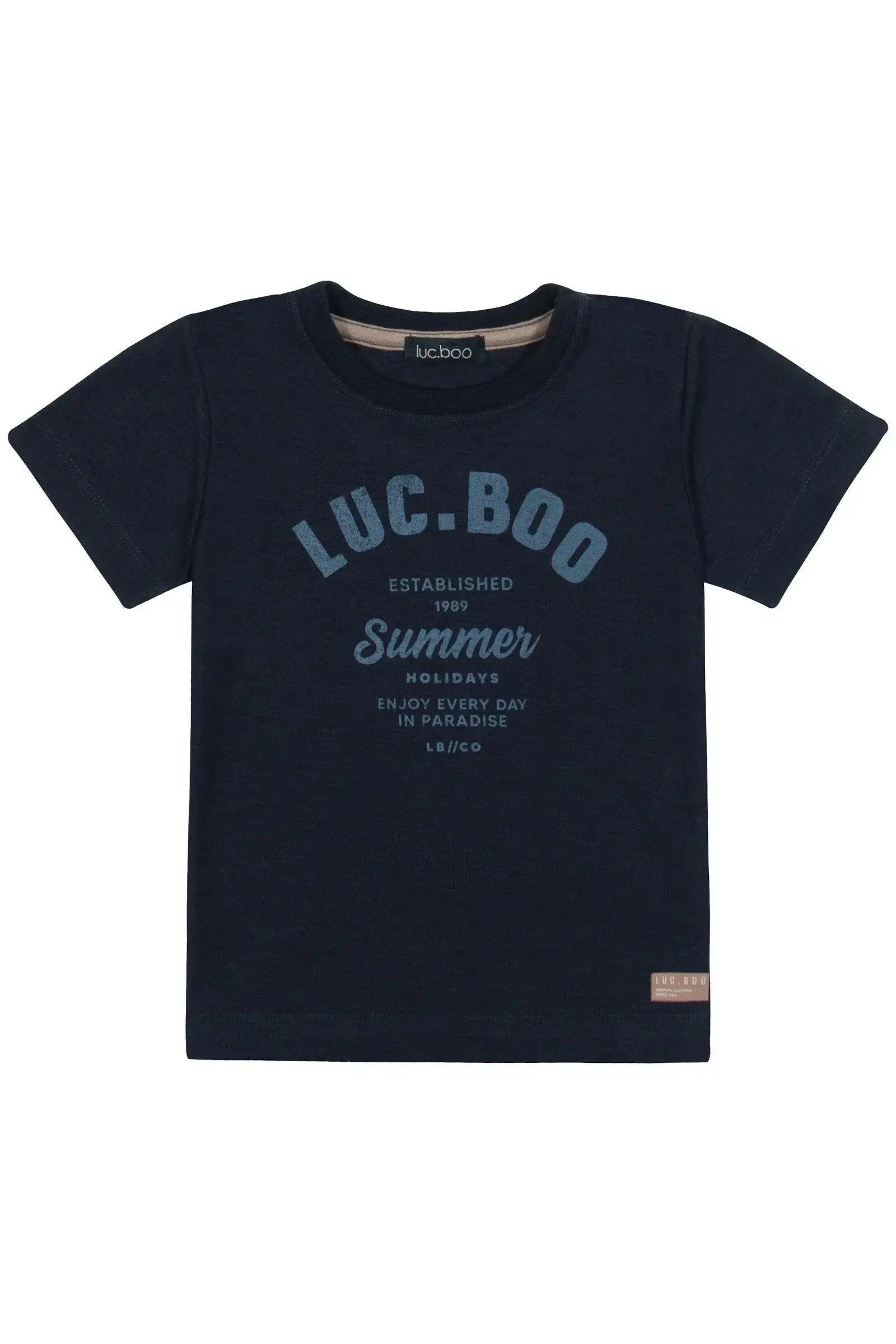 Camiseta em Malha Flamê 87282 LucBoo Infantil Menino