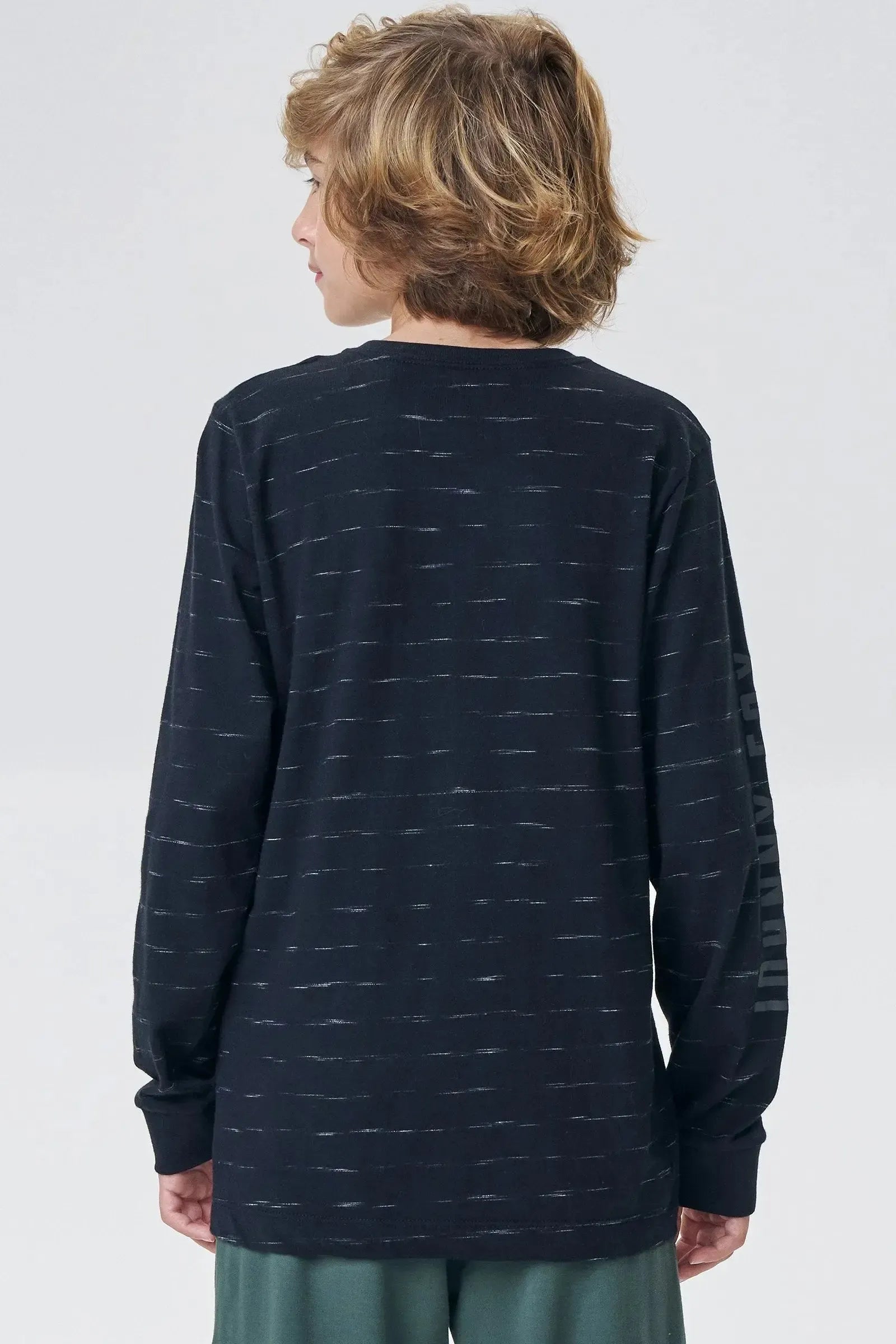 Camiseta em Malha Jet Listrada 89375 Johnny Fox Teen Menino