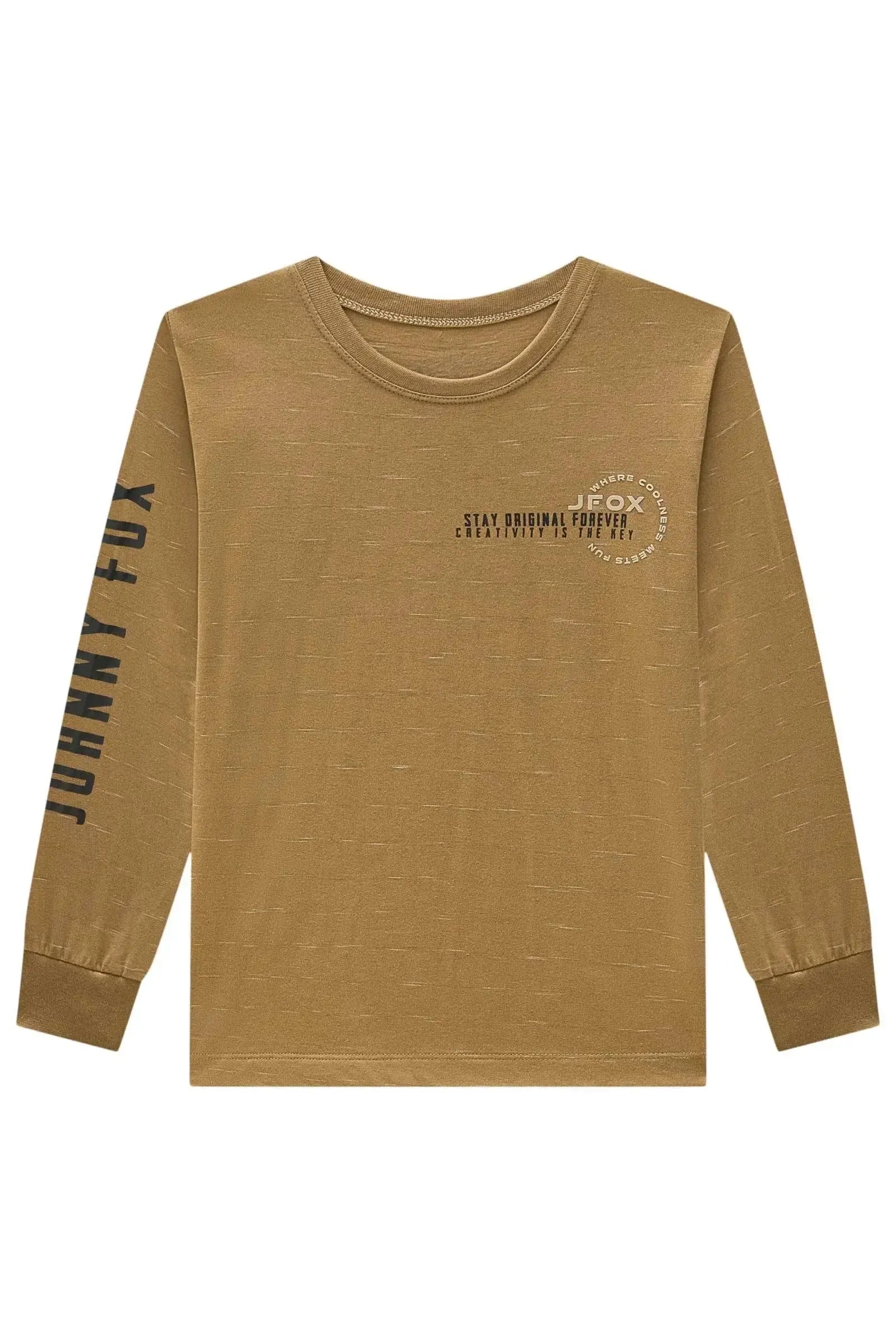 Camiseta em Malha Jet Listrada 89375 Johnny Fox Teen Menino