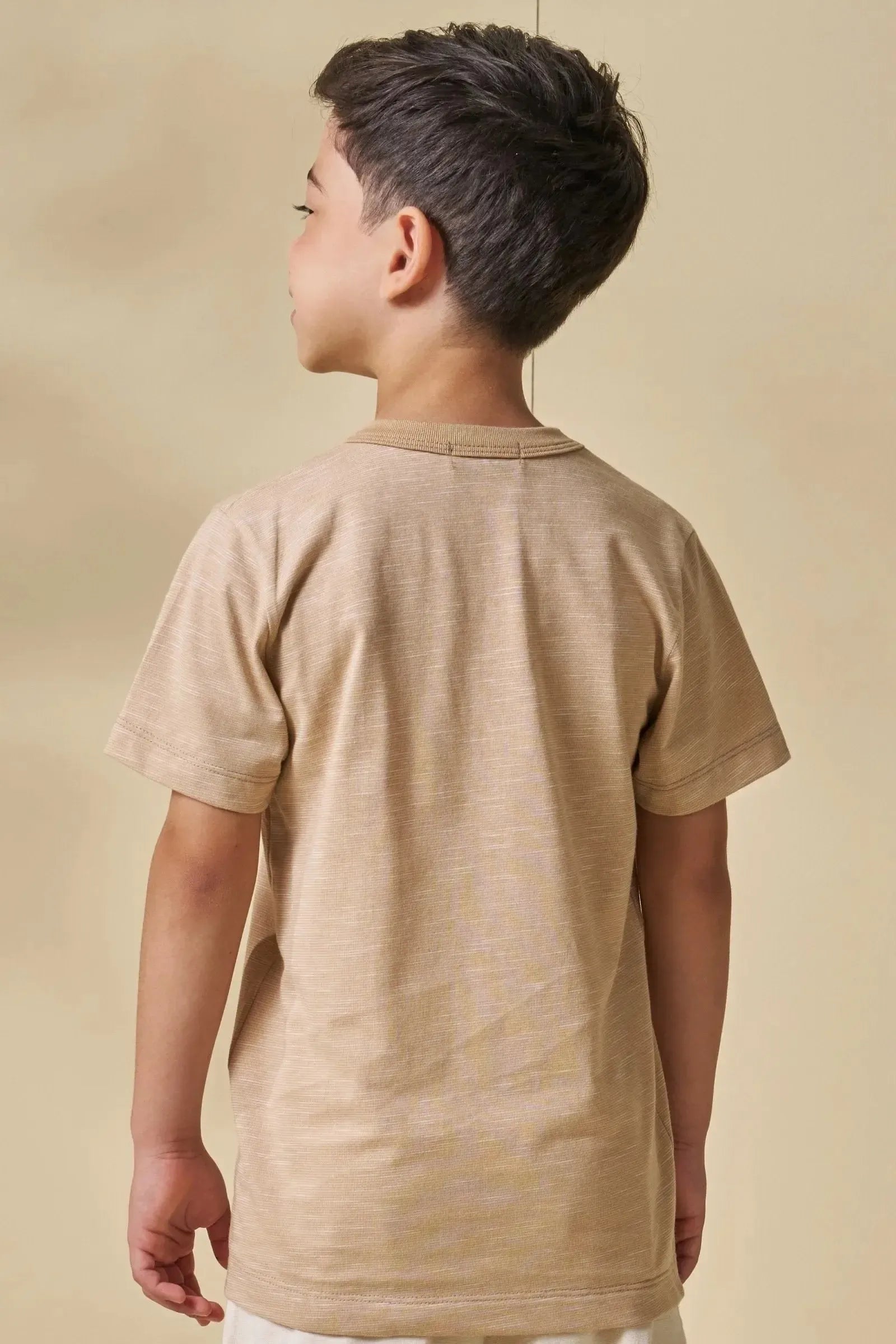 Camiseta em Malha Mesclada 95653 LucBoo Infantil Menino
