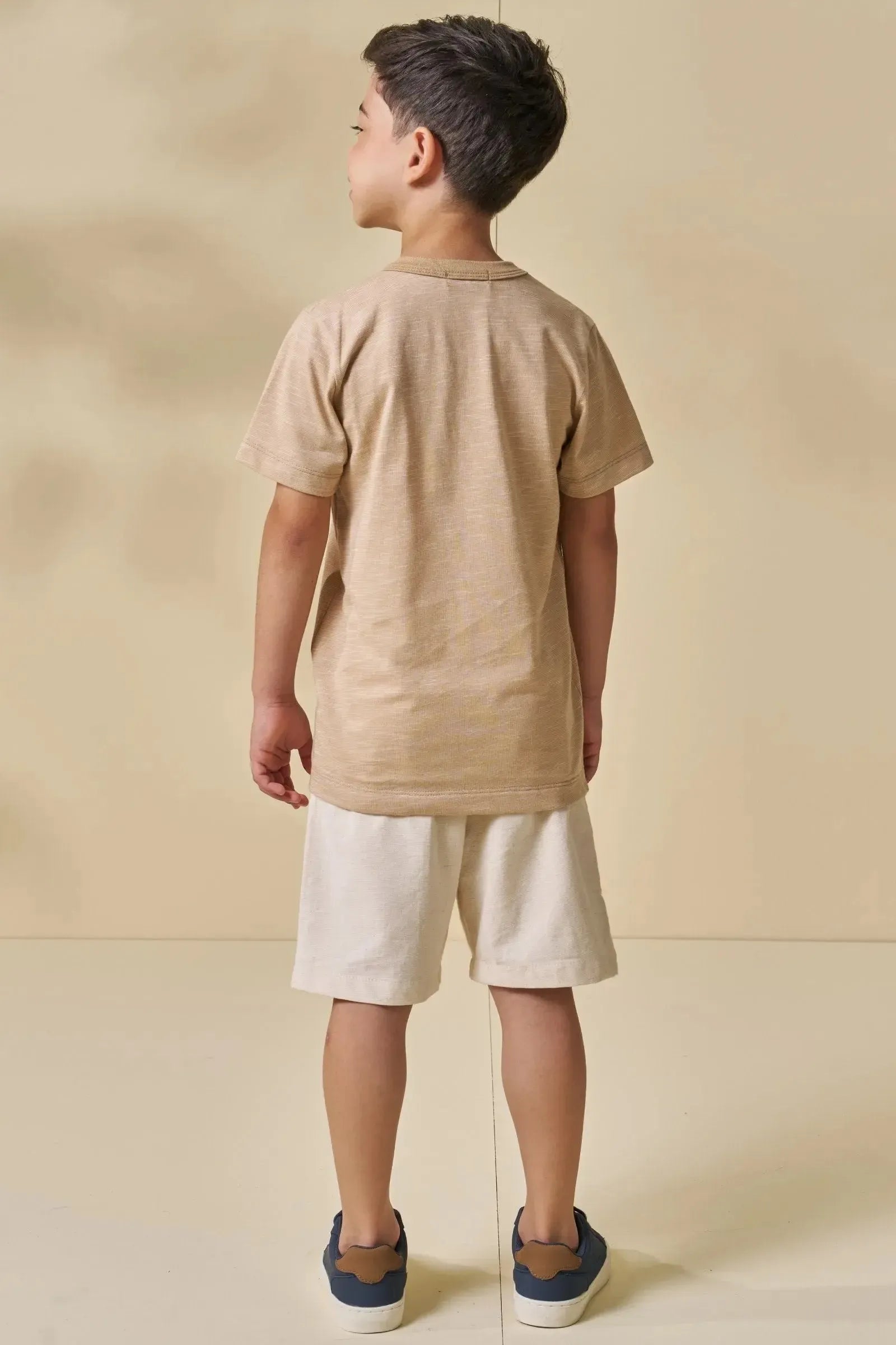 Camiseta em Malha Mesclada 95653 LucBoo Infantil Menino
