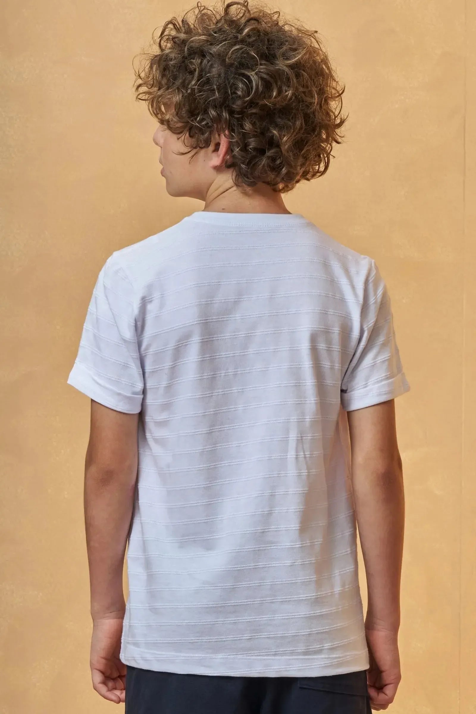 Camiseta em Malha Relevo 96387 Johnny Fox Teen Menino