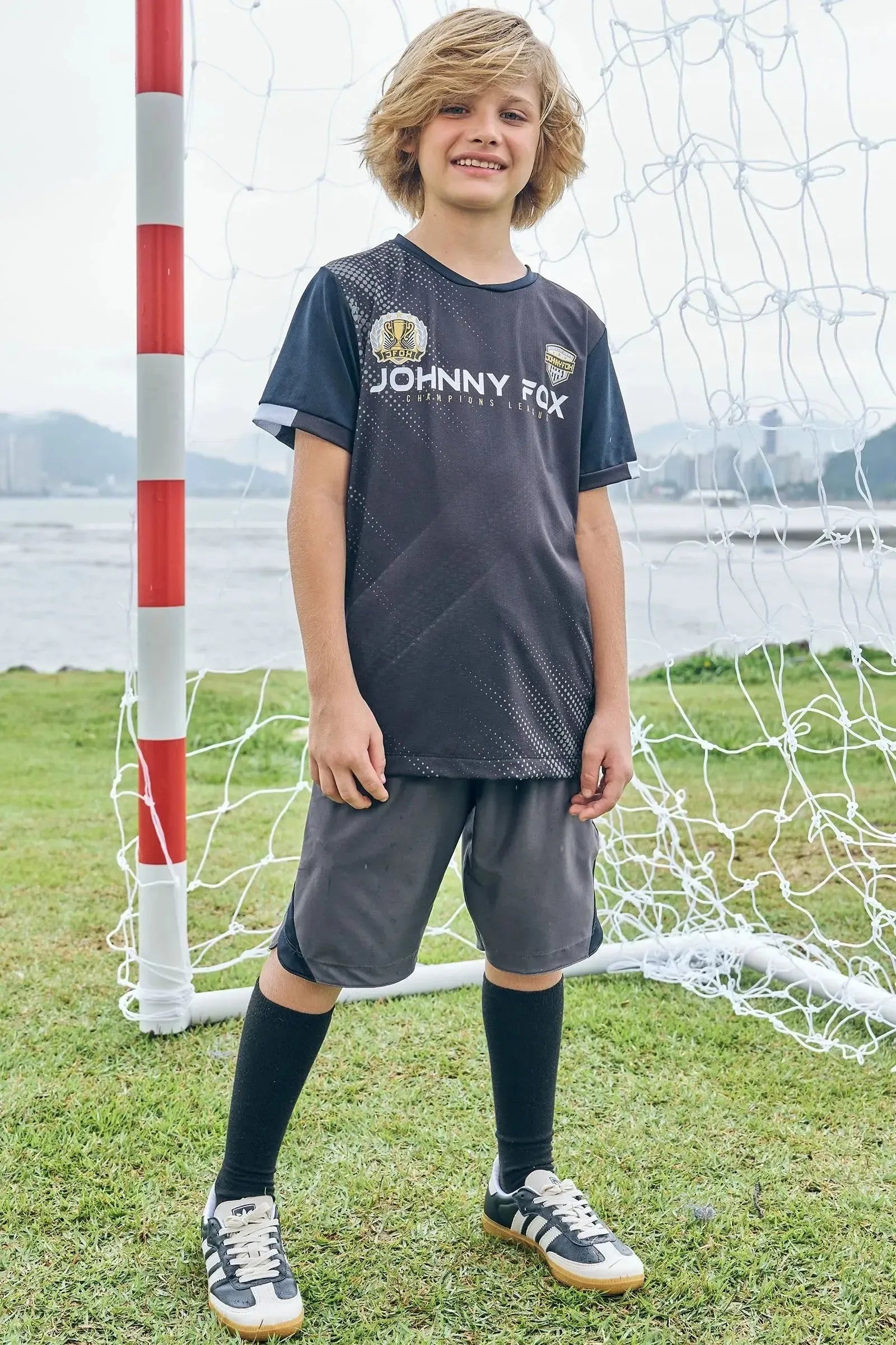 Camiseta em Malha Space Green 85680 Johnny Fox Teen Menino