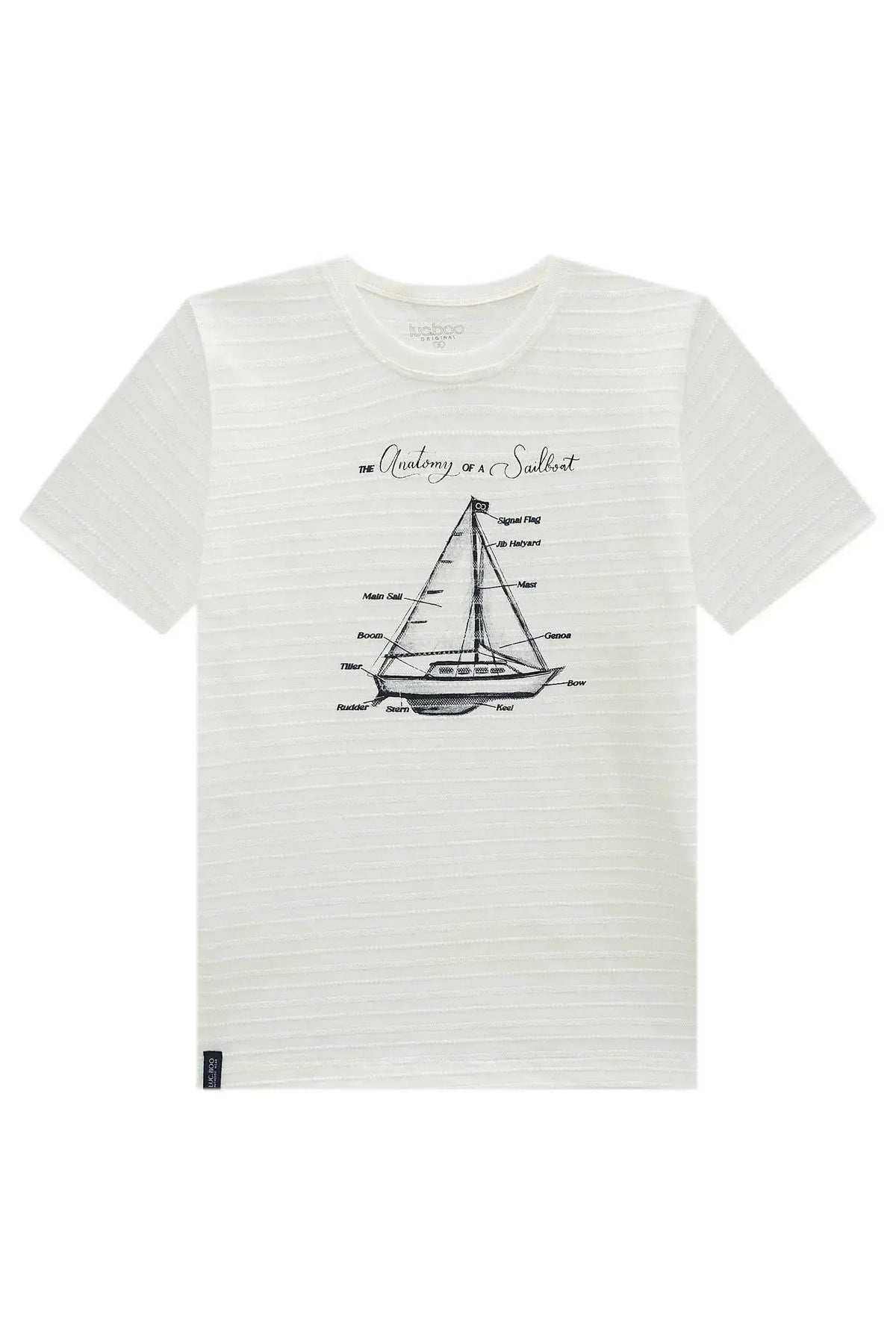 Camiseta em Malha Textura 99271 LucBoo Infantil Menino