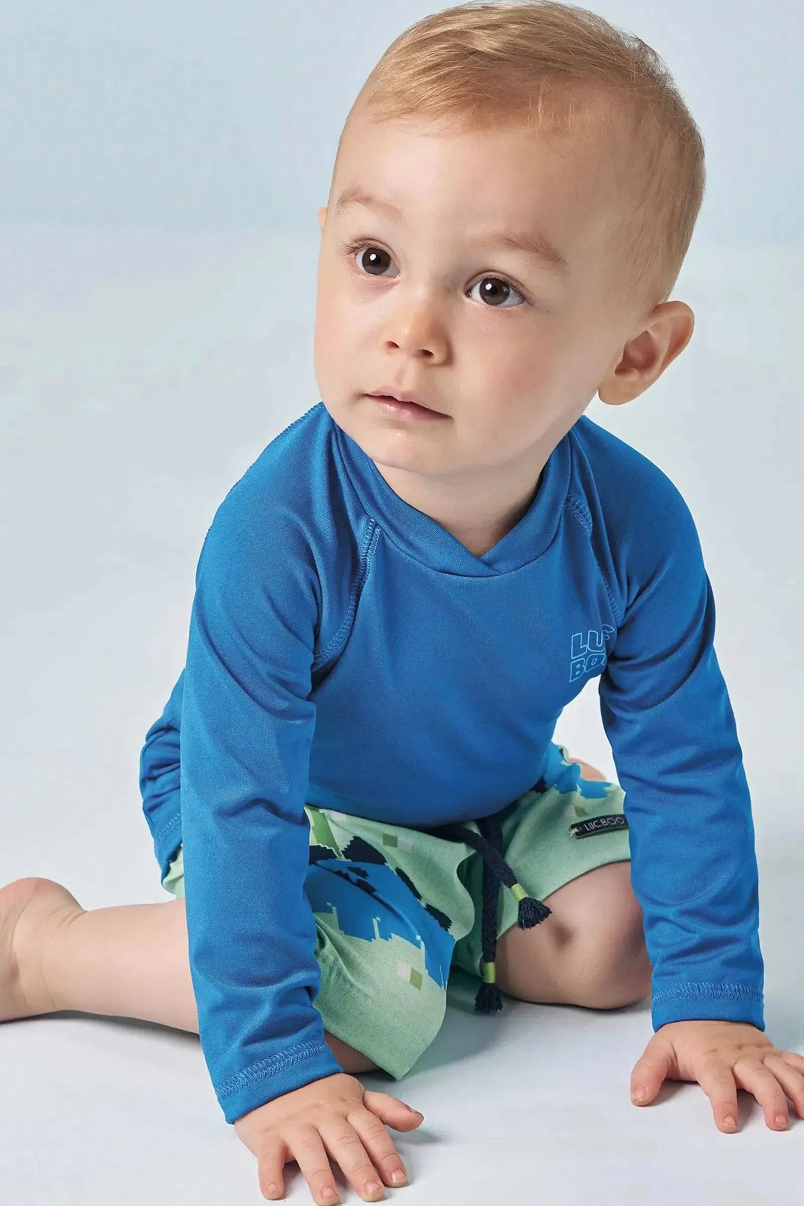 Camiseta em Malha UV Dry com Proteção UV 50+ 85539 LucBoo Bebê Menino