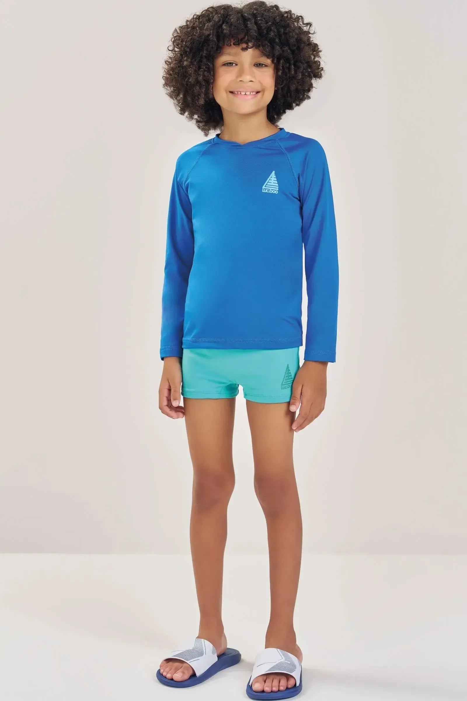 Camiseta em Malha UV Dry com Proteção UV 50+ 87521 LucBoo Infantil Menino