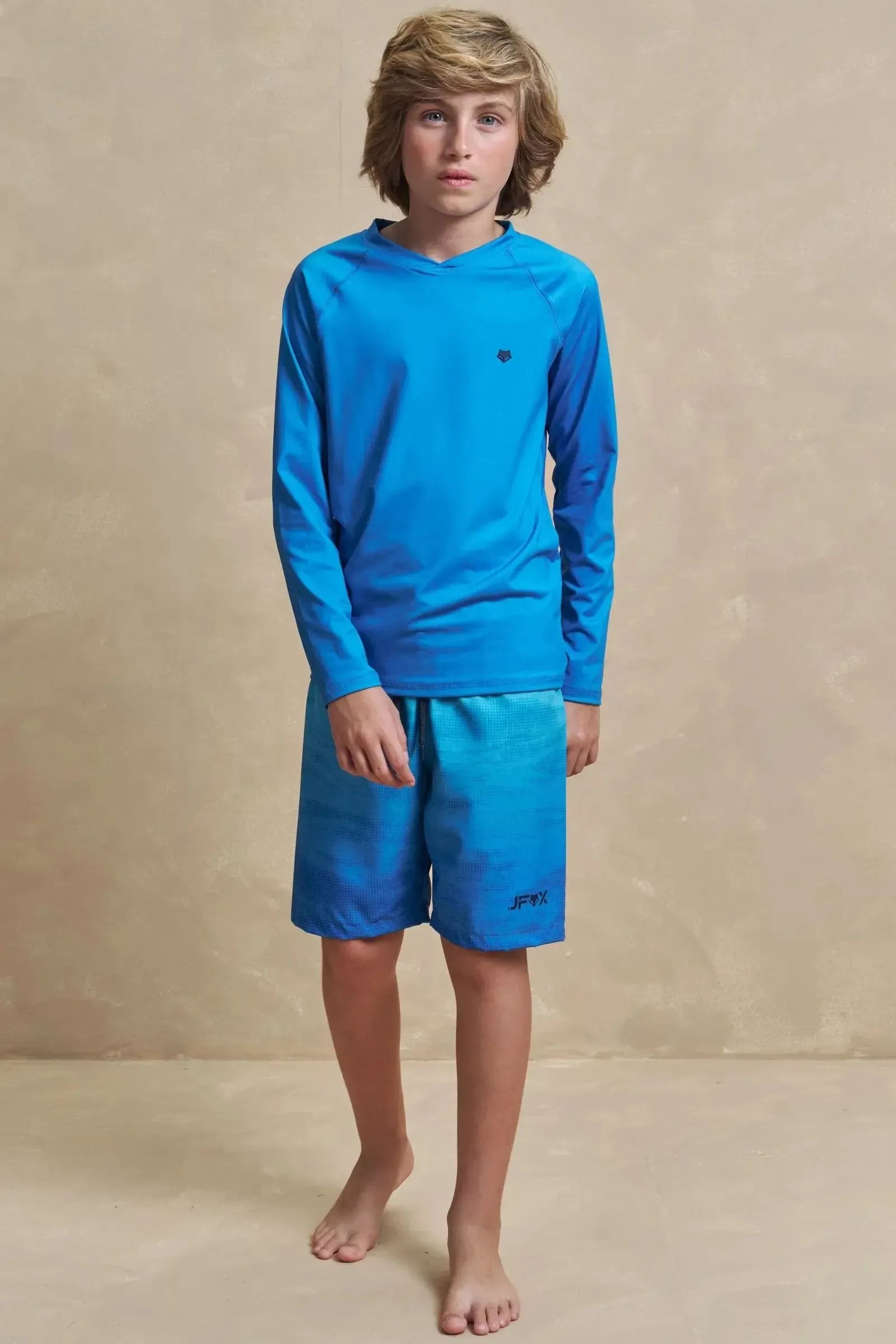Camiseta em Malha Uv Dry com Proteção UV50+ 95743 Johnny Fox Teen Menino