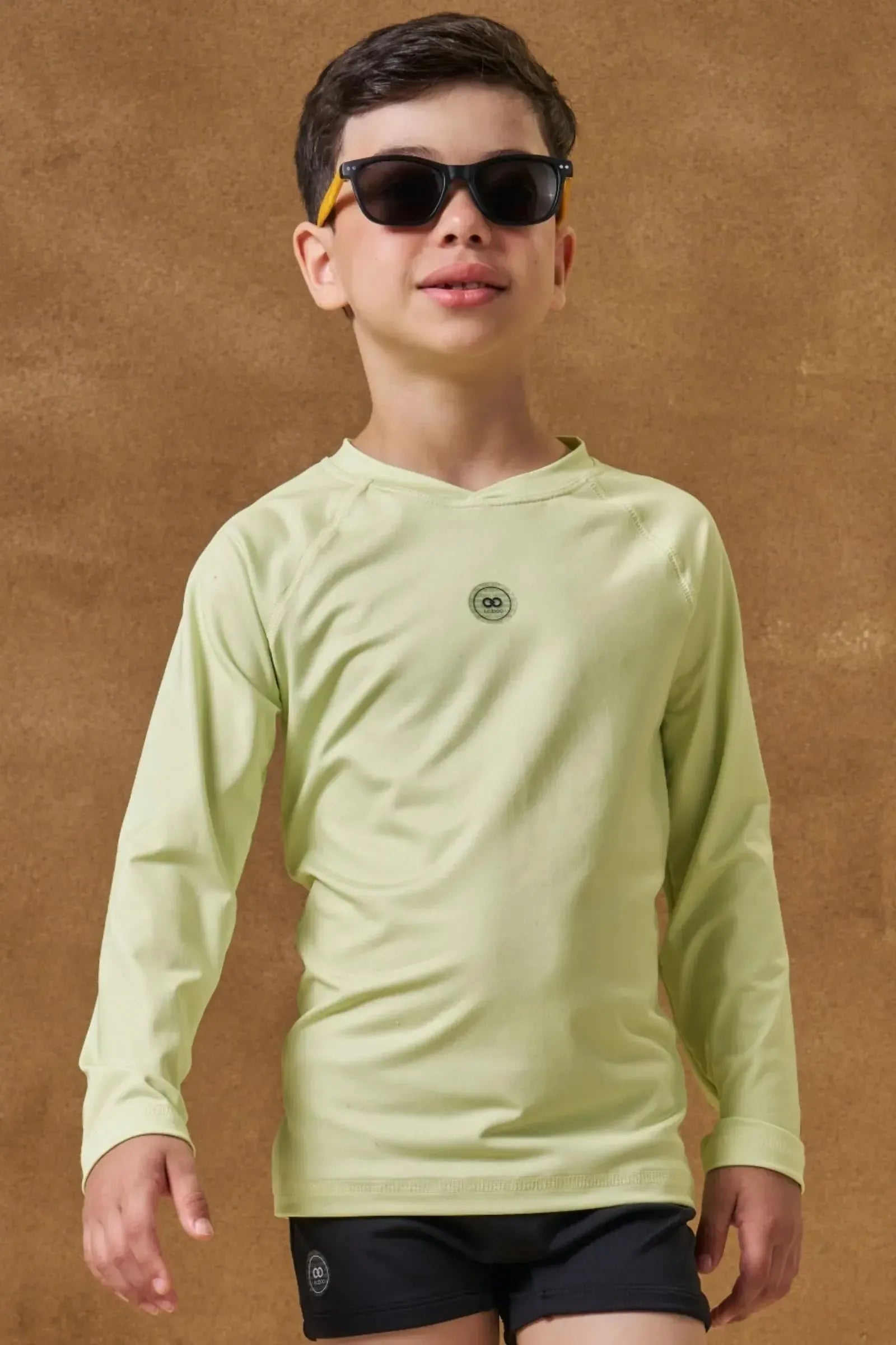 Camiseta em Malha UV Dry com Proteção UV50+ 96098 LucBoo Infantil Menino