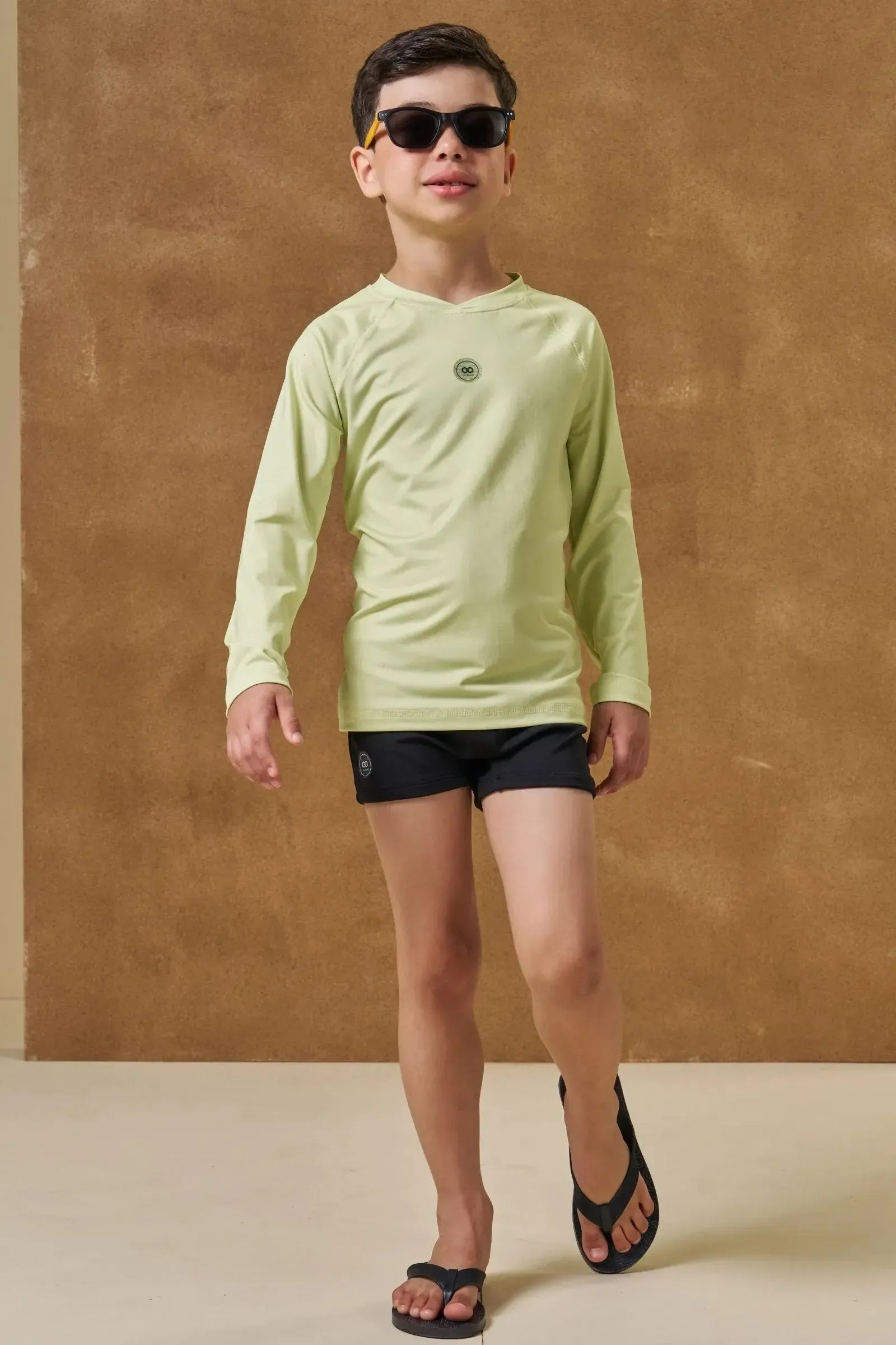 Camiseta em Malha UV Dry com Proteção UV50+ 96098 LucBoo Infantil Menino
