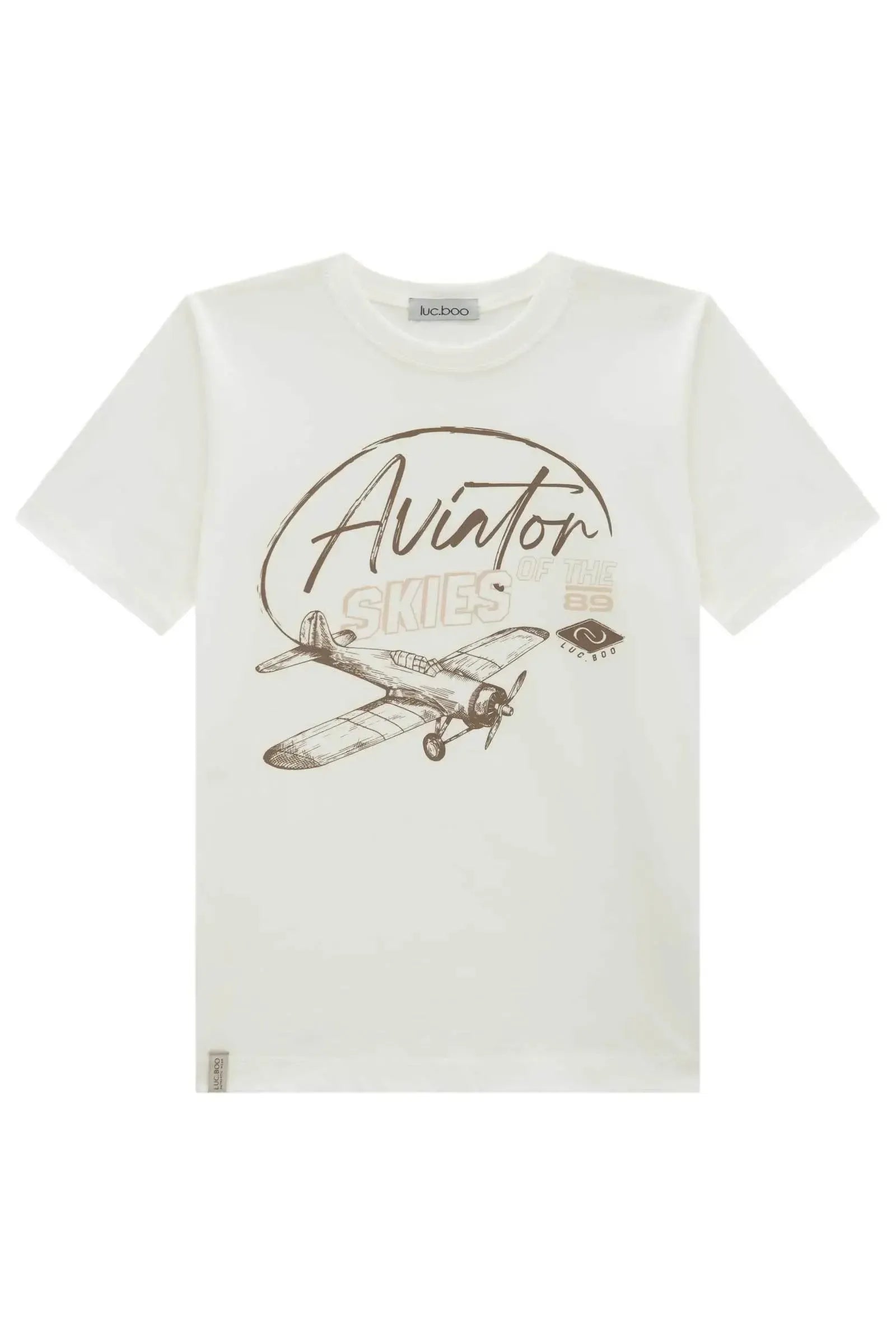 Camiseta em Meia Malha 94560 LucBoo Infantil Menino
