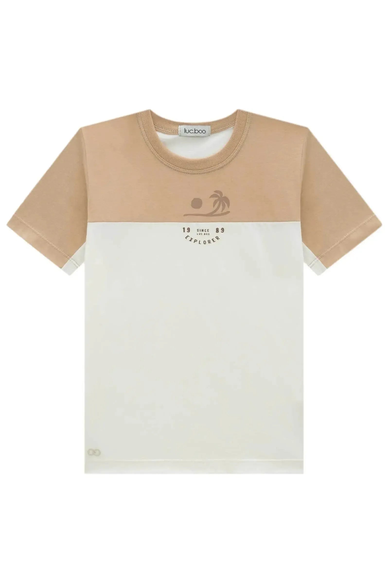 Camiseta em Meia Malha 95669 LucBoo Infantil Menino