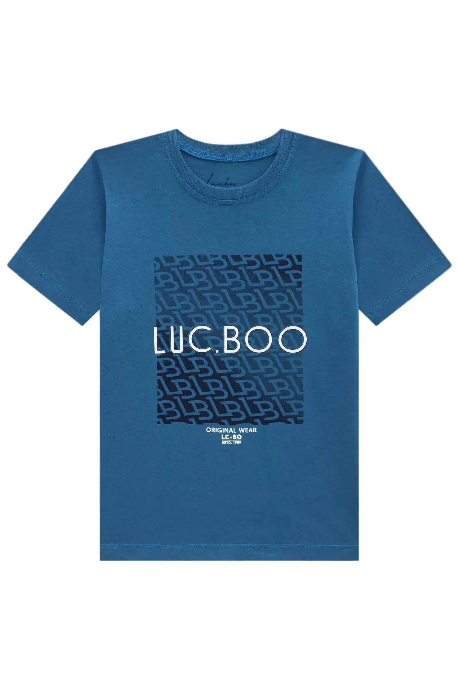 Camiseta em Meia Malha 96290 LucBoo Infantil Menino