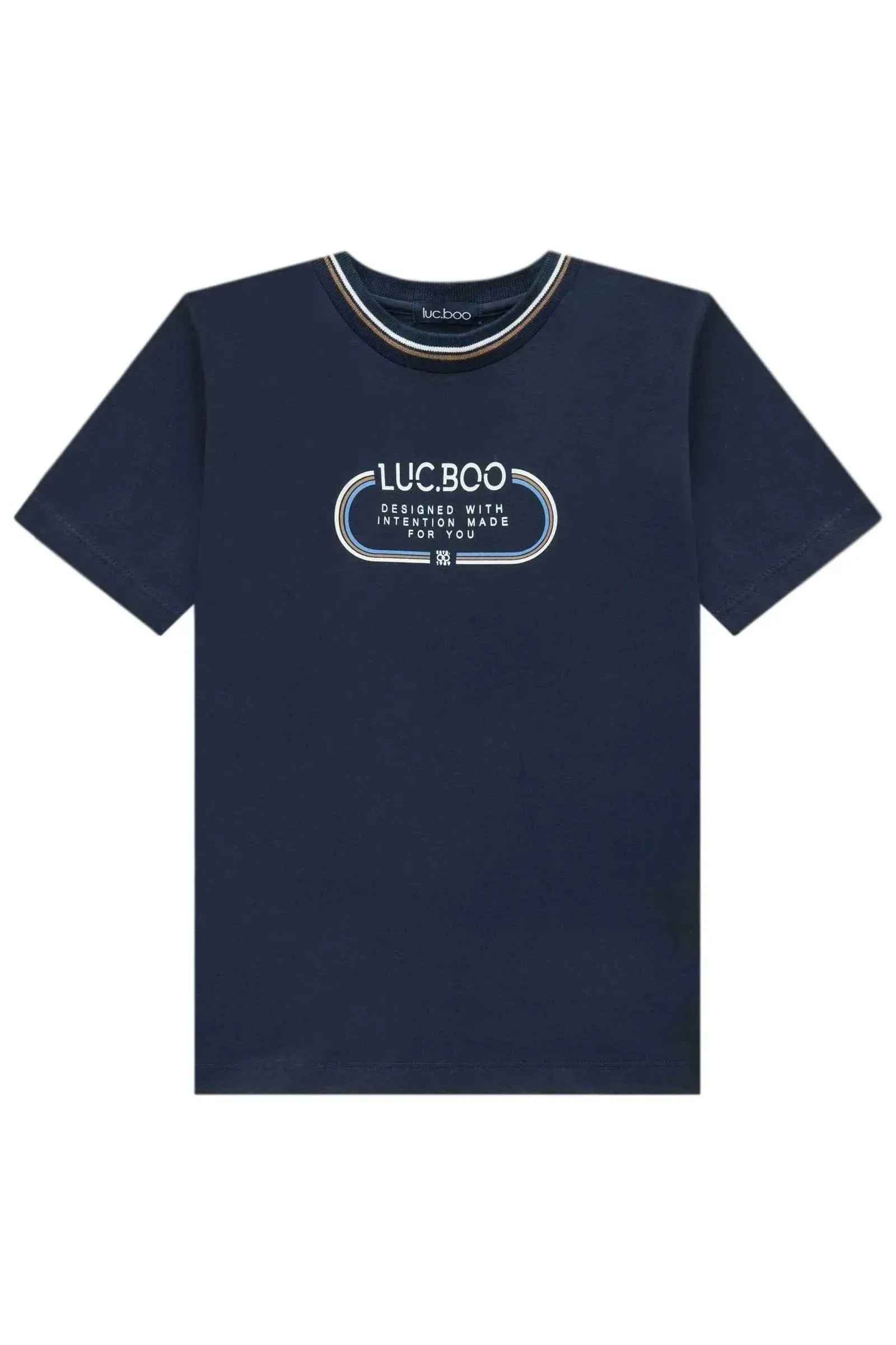 Camiseta em Meia Malha 96294 LucBoo Infantil Menino