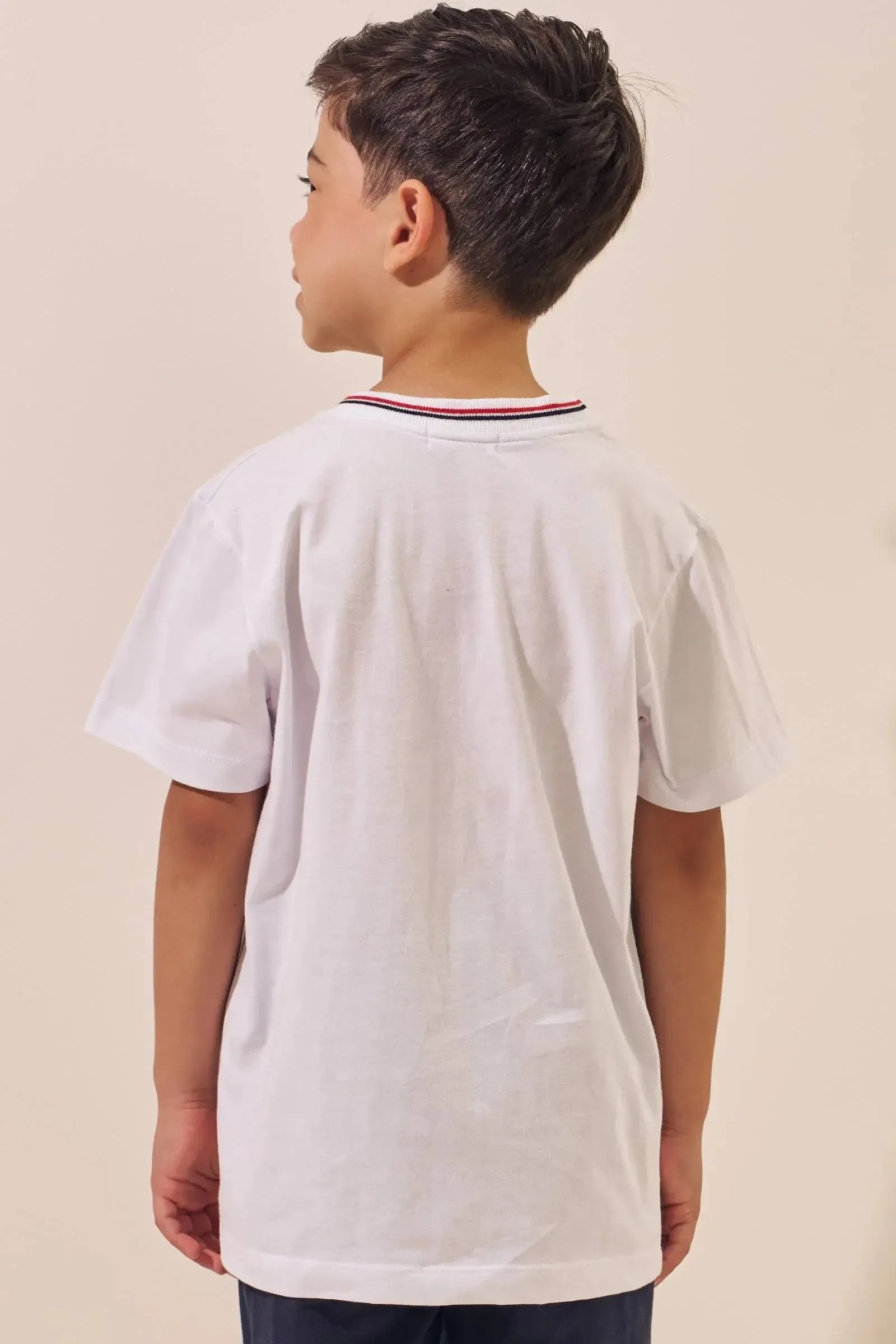 Camiseta em Meia Malha 96294 LucBoo Infantil Menino