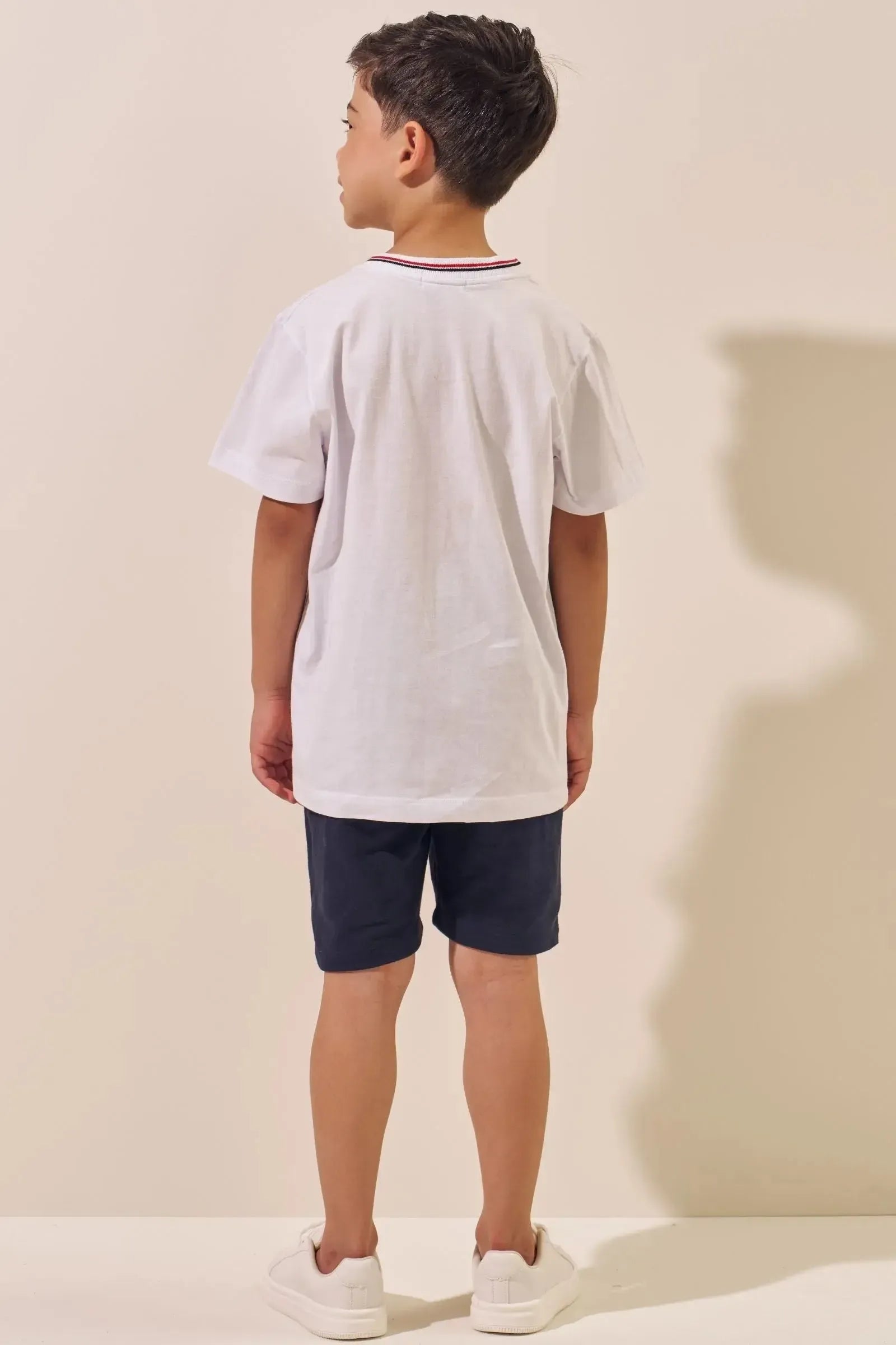 Camiseta em Meia Malha 96294 LucBoo Infantil Menino