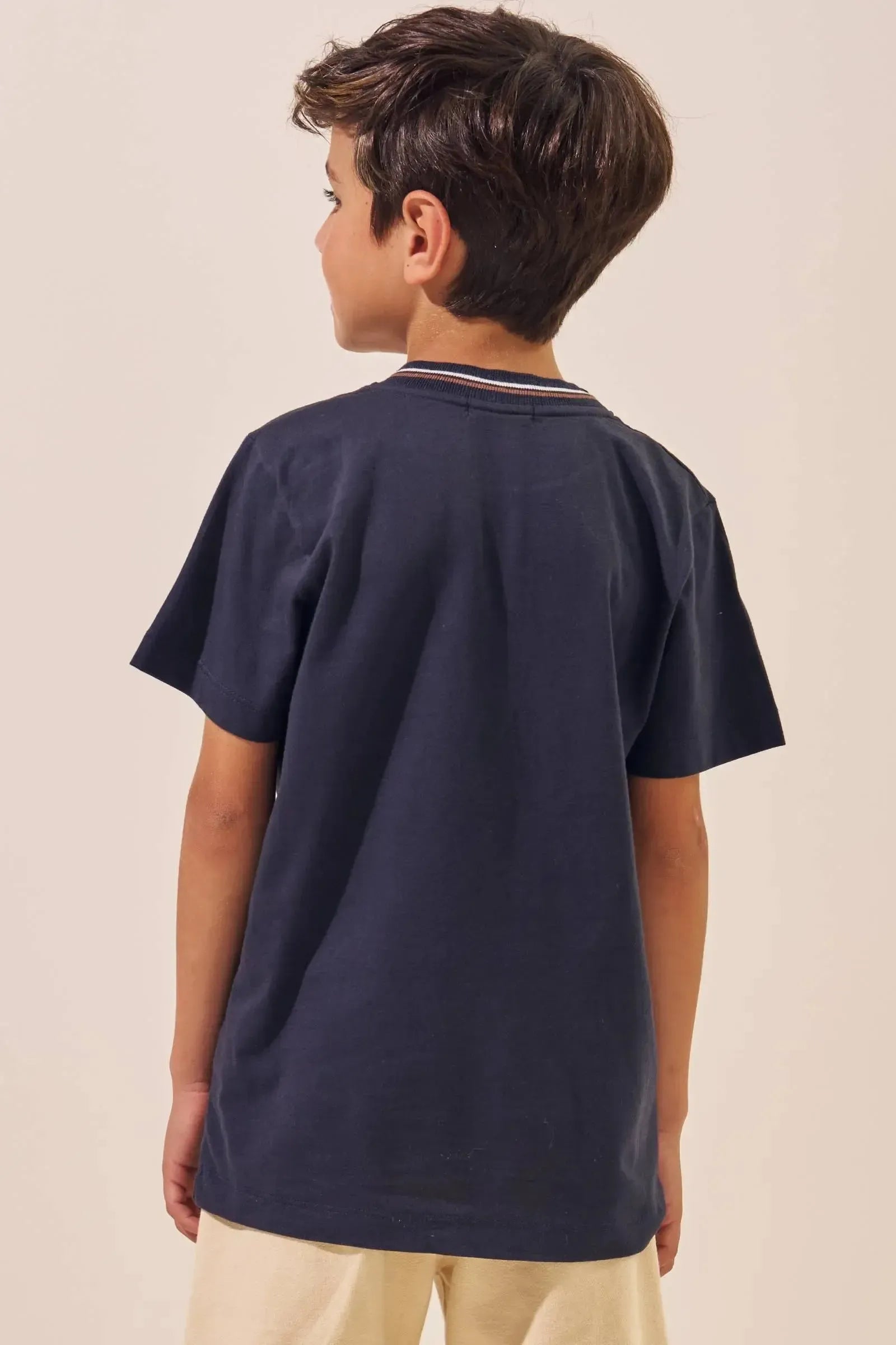 Camiseta em Meia Malha 96294 LucBoo Infantil Menino