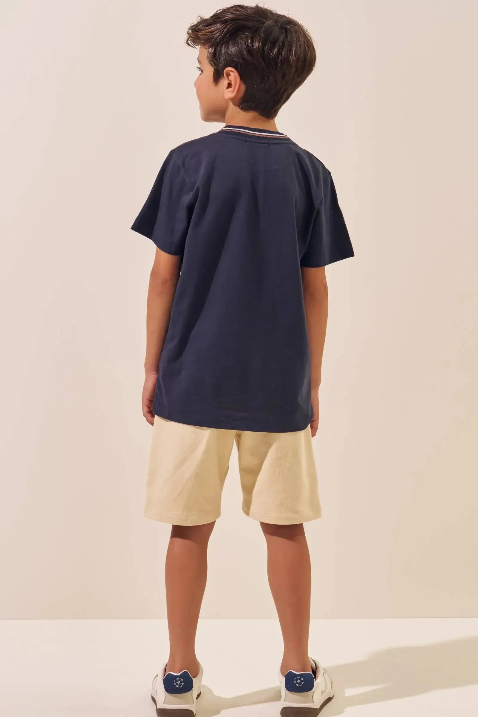 Camiseta em Meia Malha 96294 LucBoo Infantil Menino