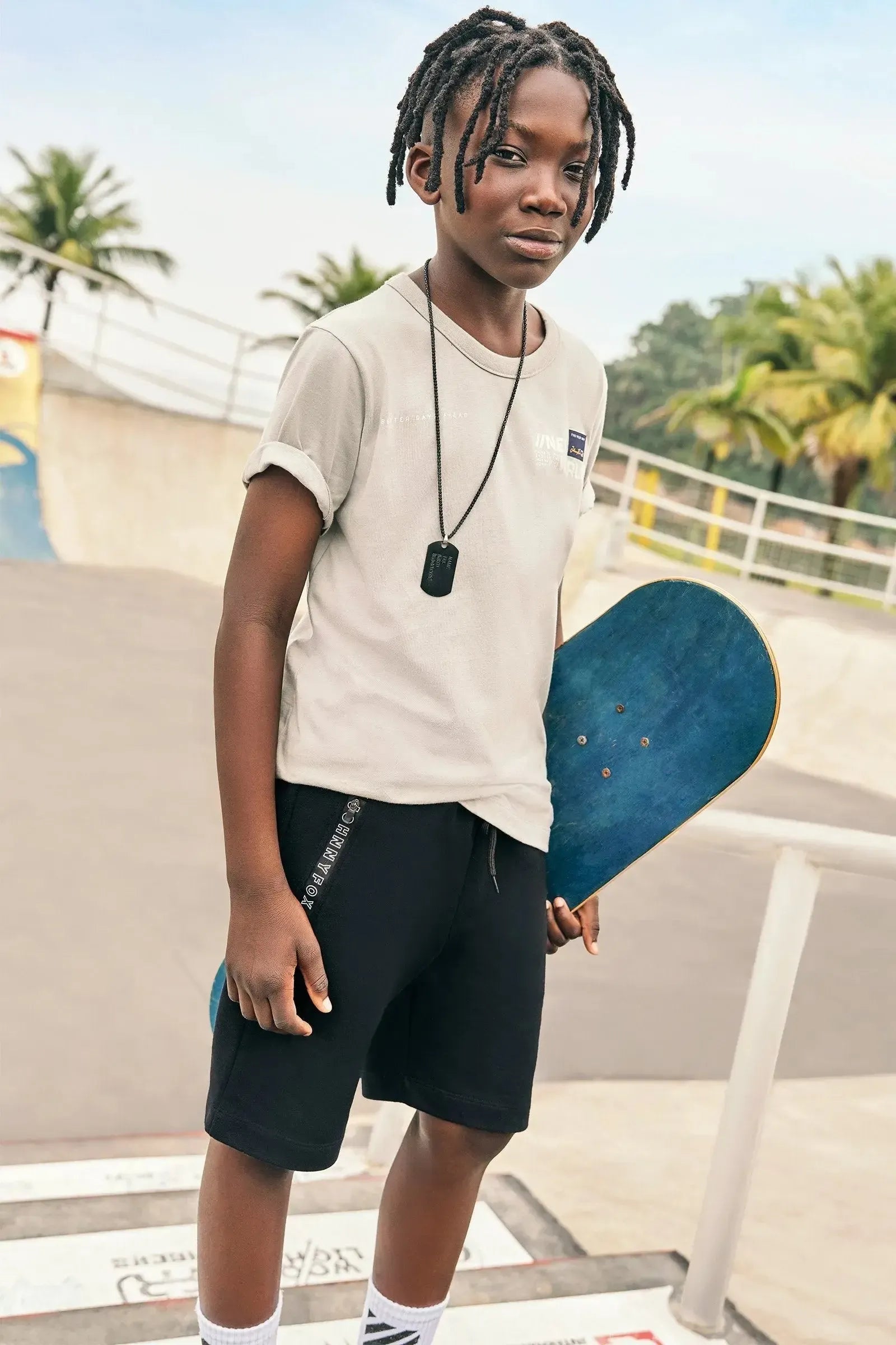 Camiseta em Meia Malha 83302 Johnny Fox Teen Menino