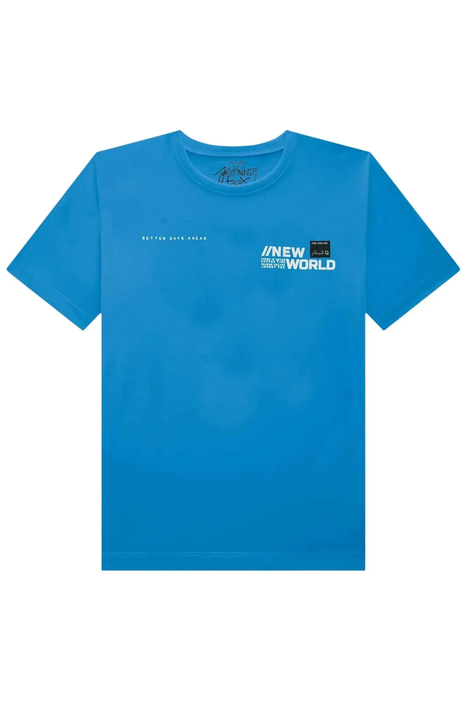 Camiseta em Meia Malha 83302 Johnny Fox Teen Menino