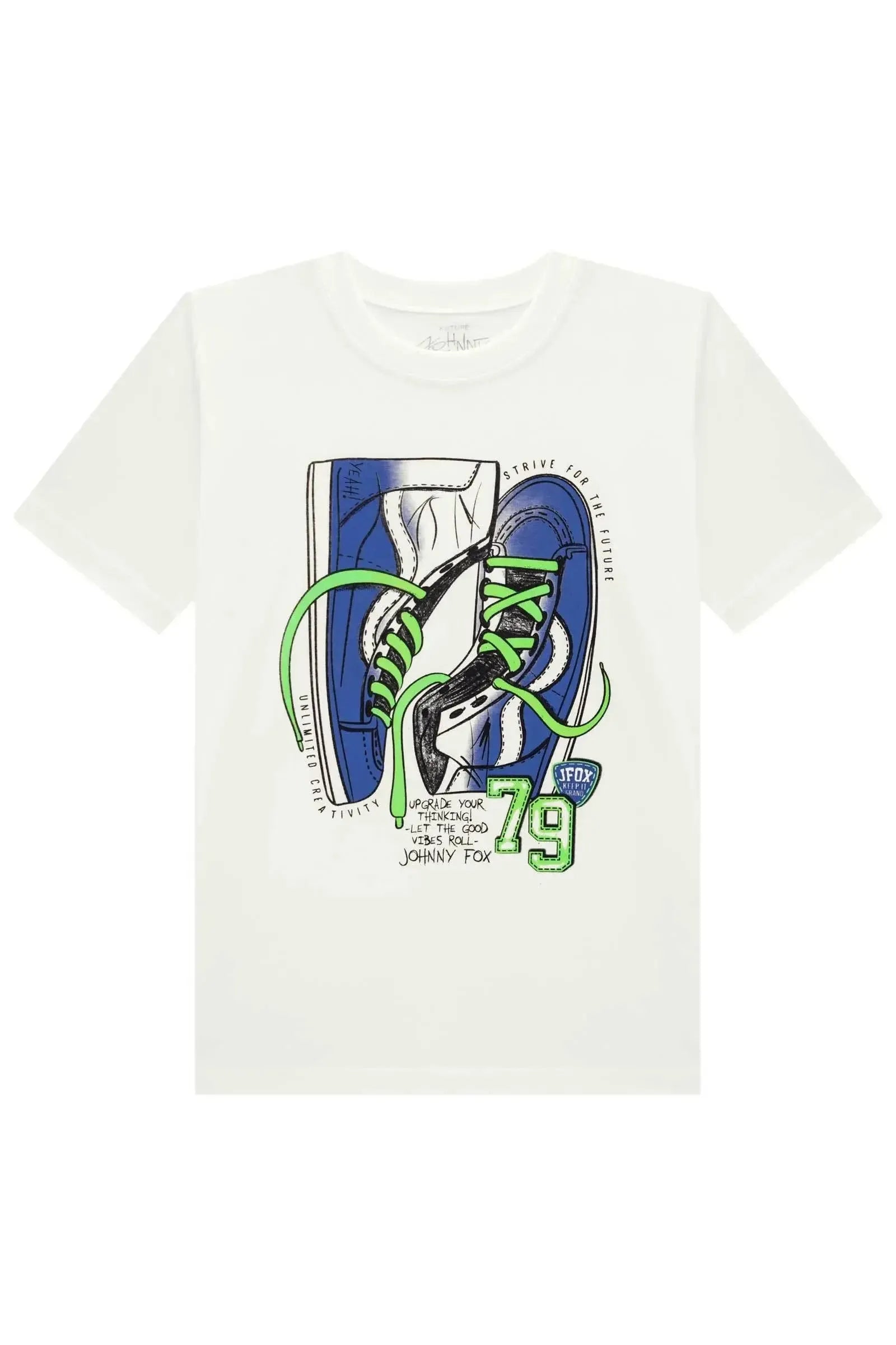 Camiseta em Meia Malha 83421 Johnny Fox Teen Menino