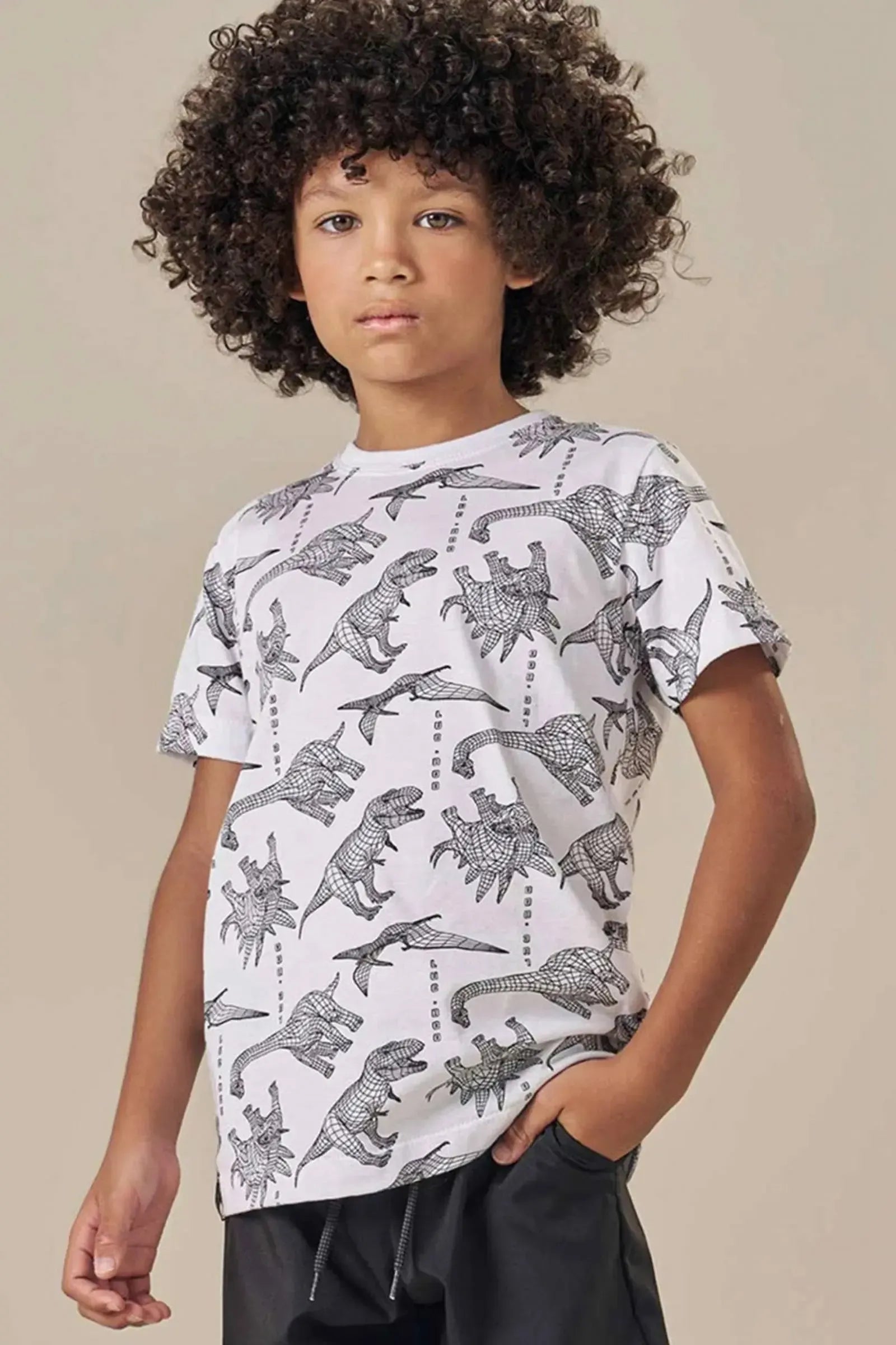 Camiseta em Meia Malha 83615 LucBoo Infantil Menino