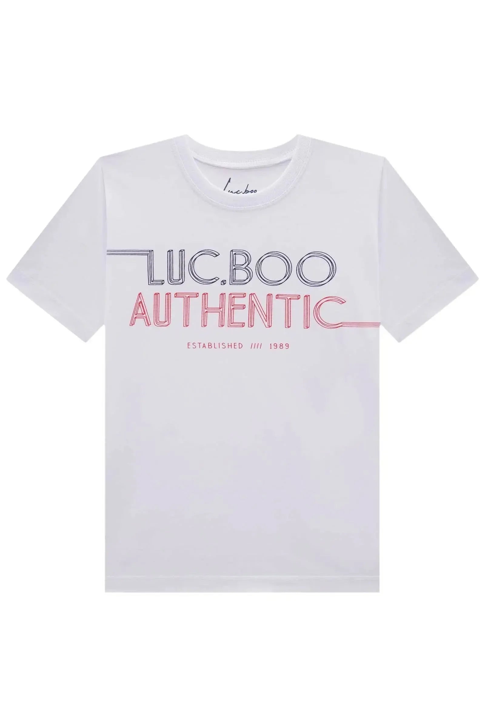 Camiseta em Meia Malha 84218 LucBoo Infantil Menino