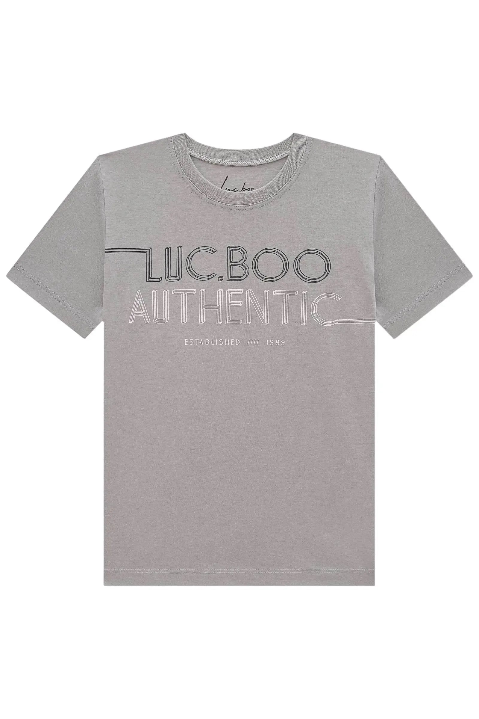 Camiseta em Meia Malha 84218 LucBoo Infantil Menino