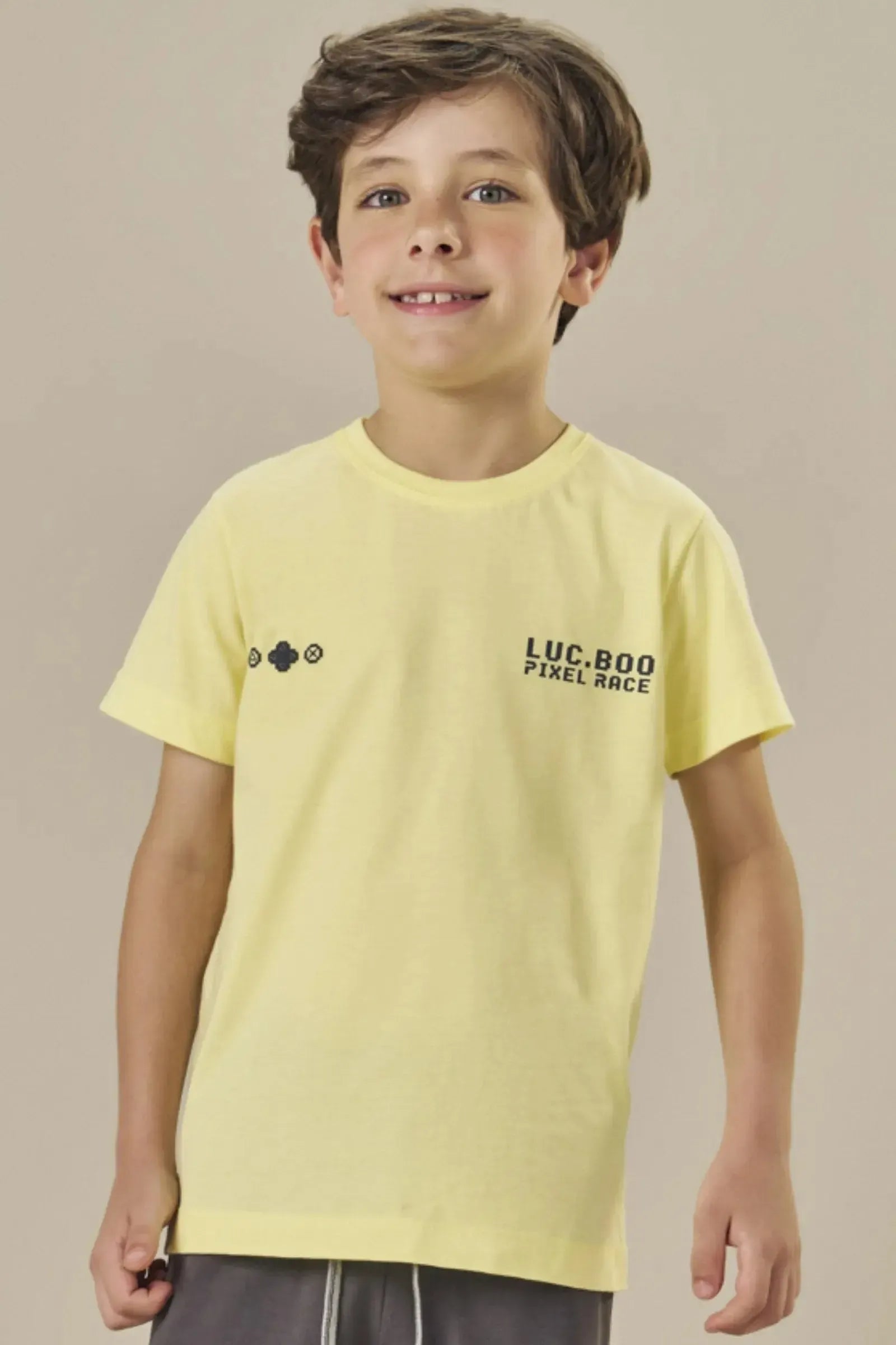 Camiseta em Meia Malha 84462 LucBoo Infantil Menino