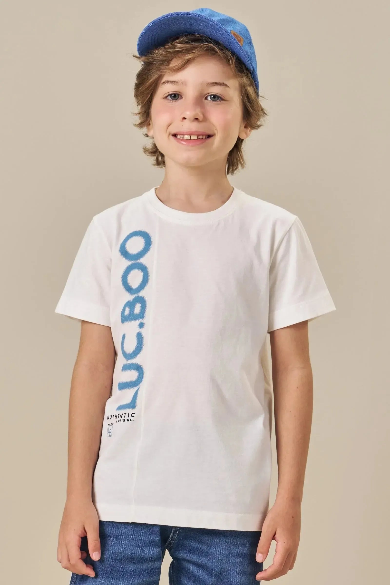 Camiseta em Meia Malha 84464 LucBoo Infantil Menino
