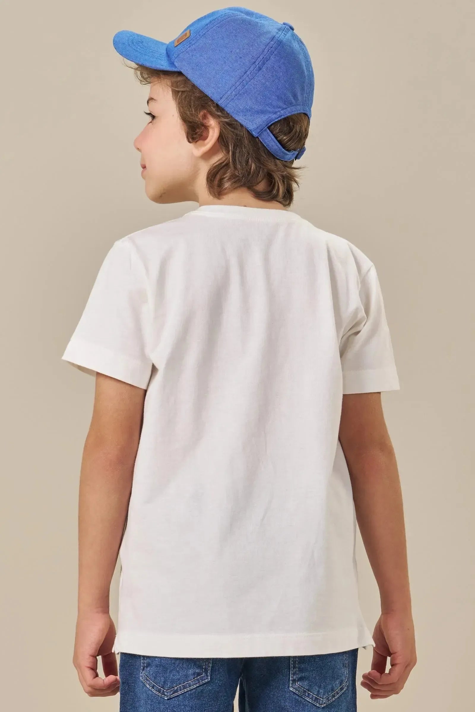 Camiseta em Meia Malha 84464 LucBoo Infantil Menino