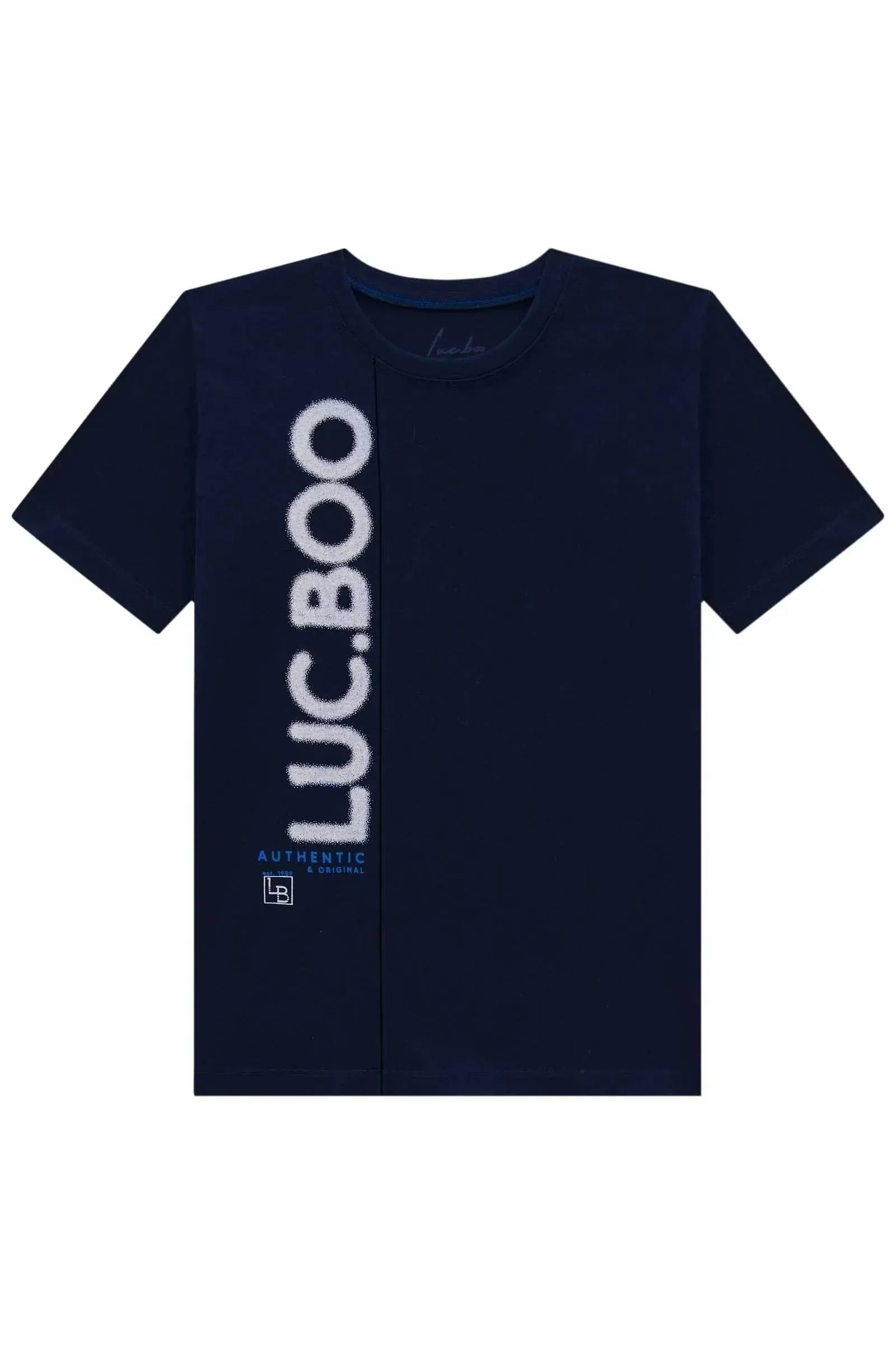Camiseta em Meia Malha 84464 LucBoo Infantil Menino