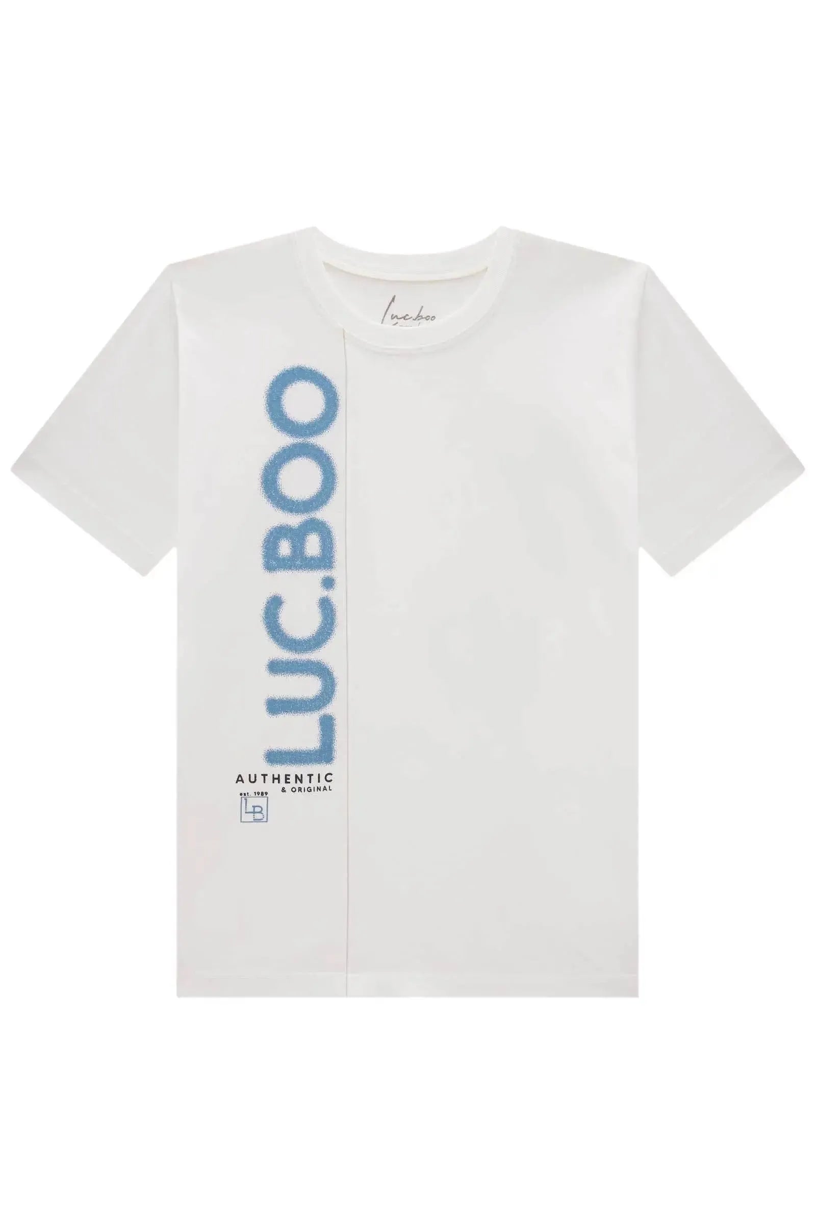 Camiseta em Meia Malha 84464 LucBoo Infantil Menino
