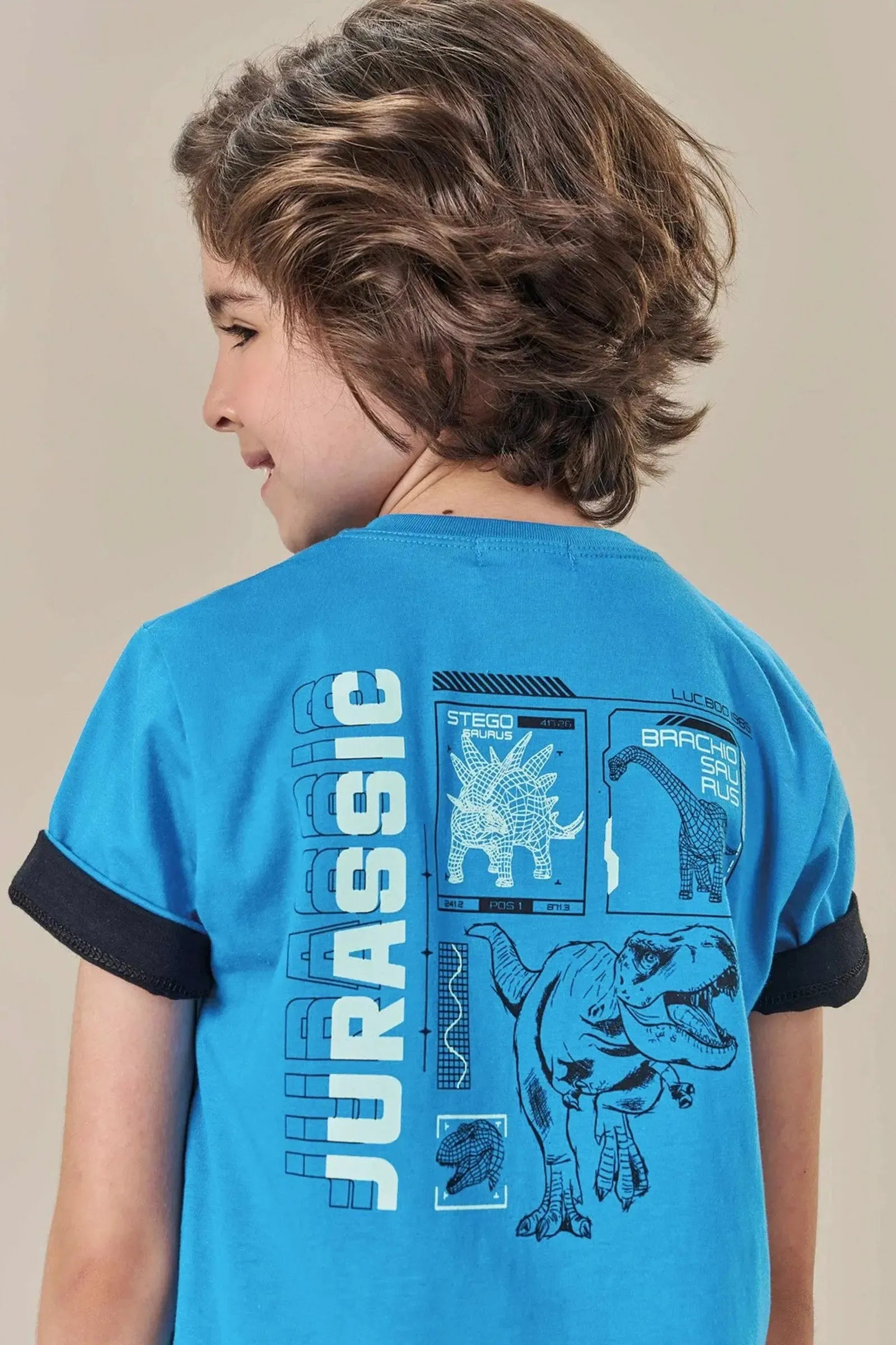 Camiseta em Meia Malha 85108 LucBoo Infantil Menino