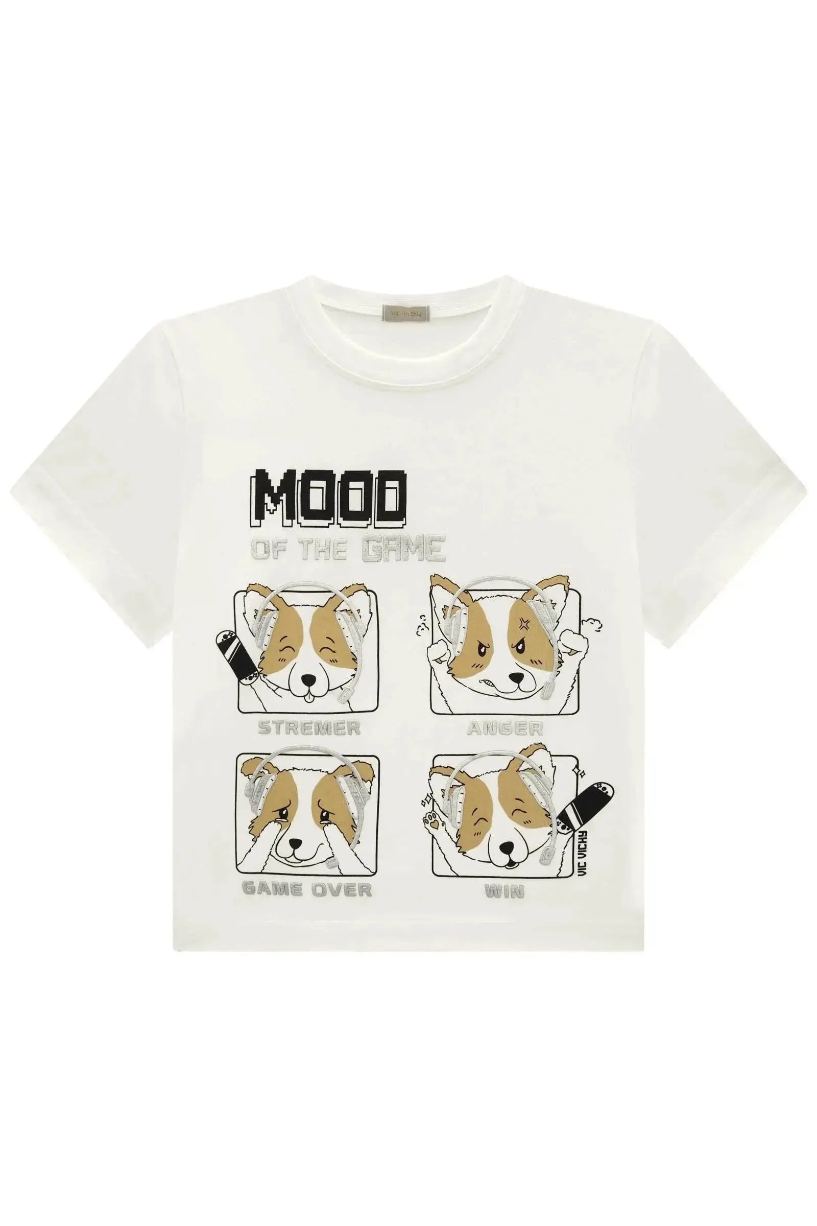 Camiseta em Meia Malha 85310 Vic&Vicky Teen Menina
