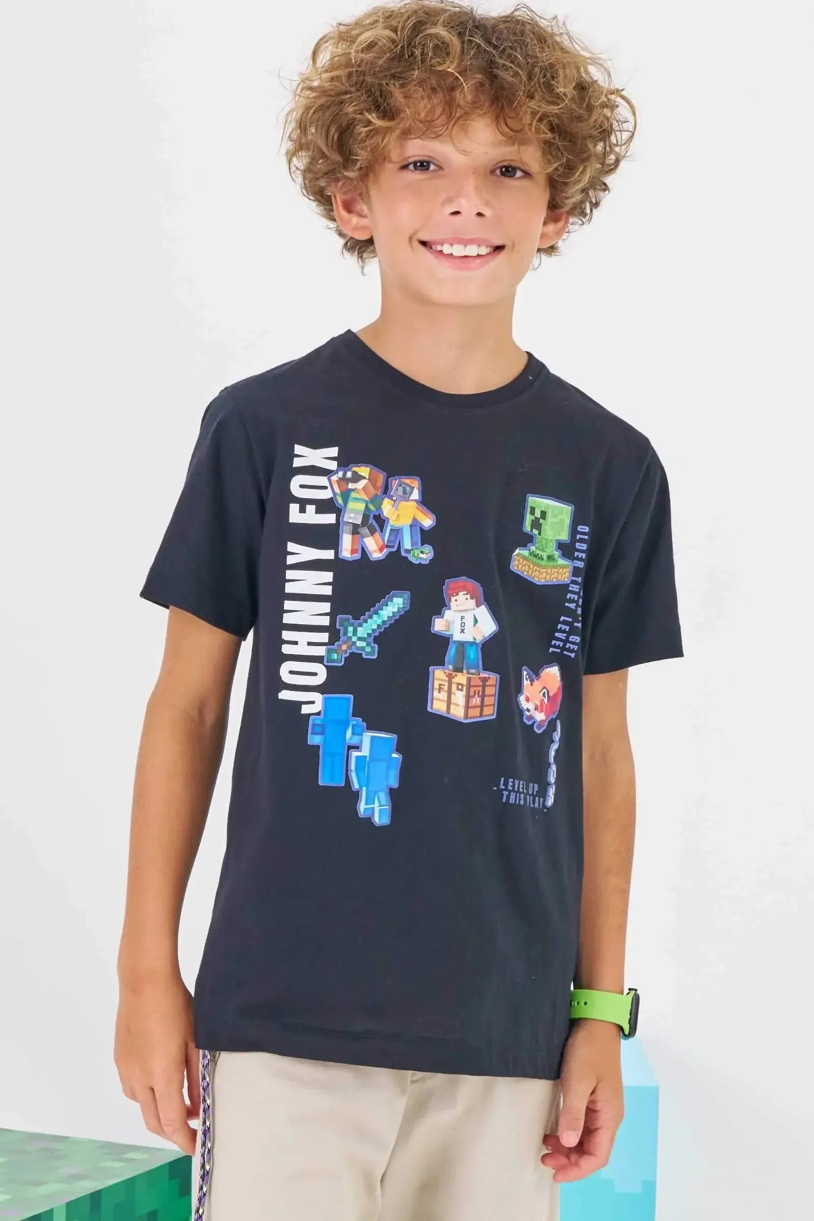 Camiseta em Meia Malha 86317 Johnny Fox Teen Menino