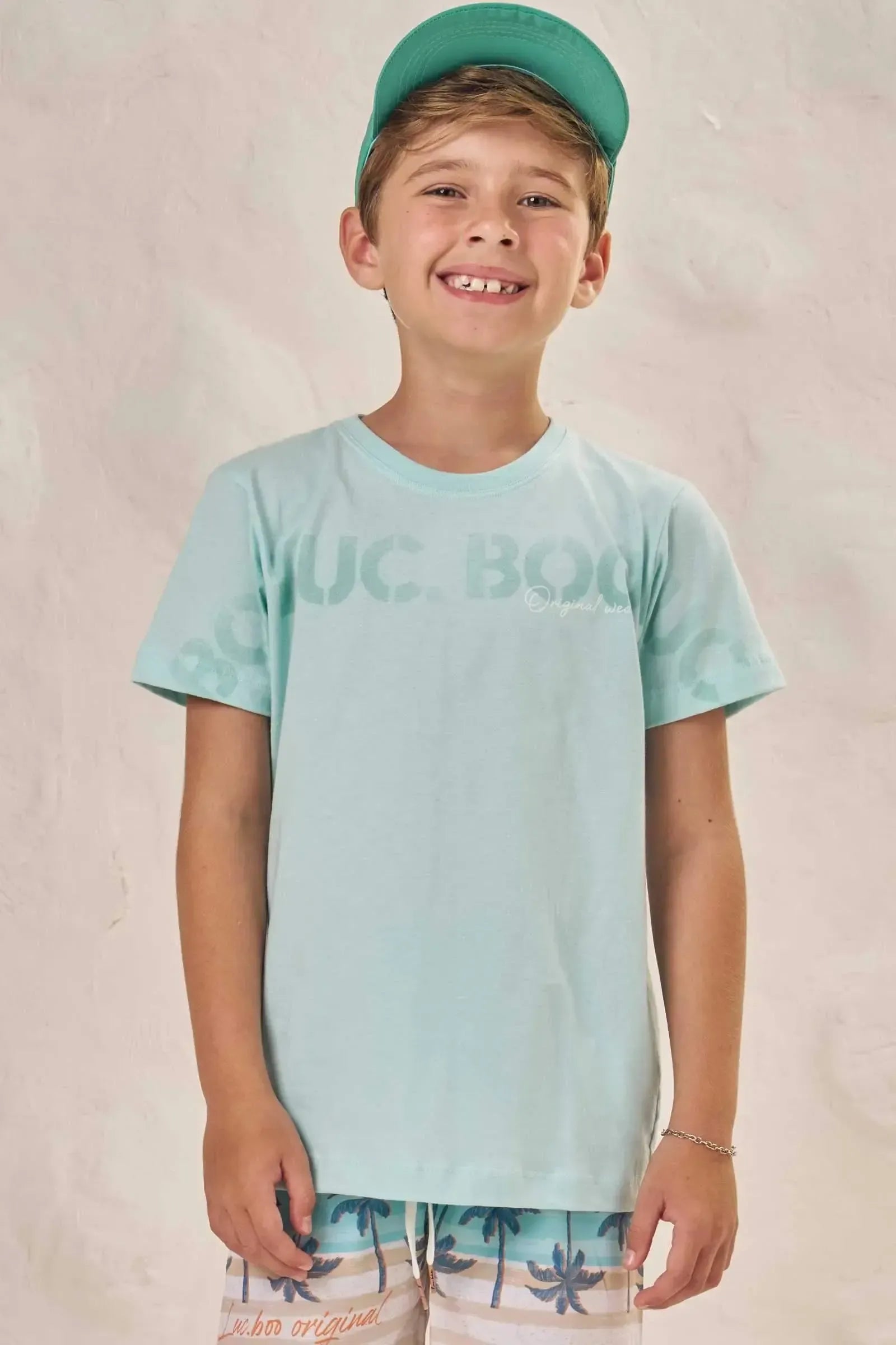 Camiseta em Meia Malha 86549 LucBoo Infantil Menino