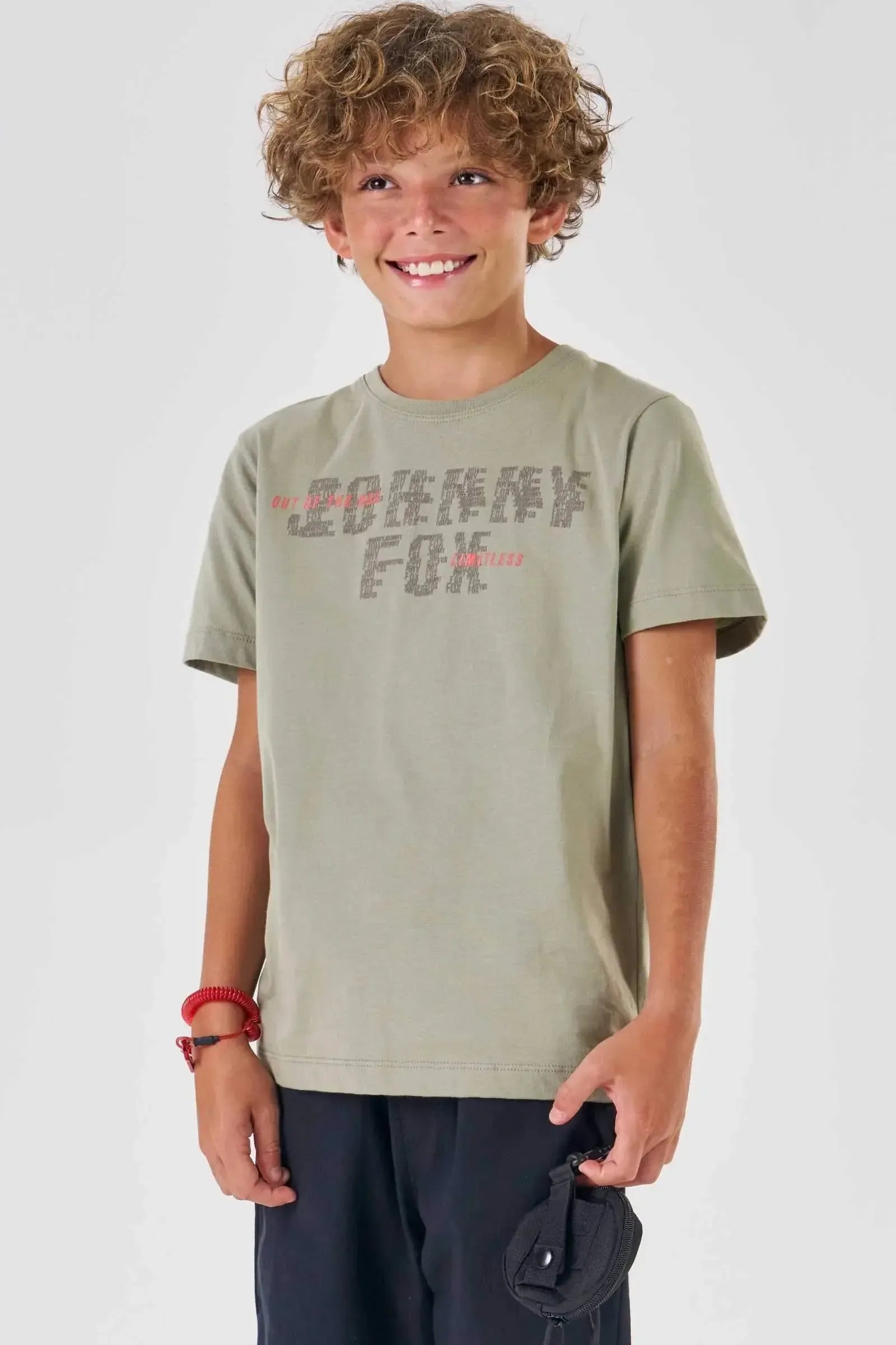 Camiseta em Meia Malha 87002 Johnny Fox Teen Menino