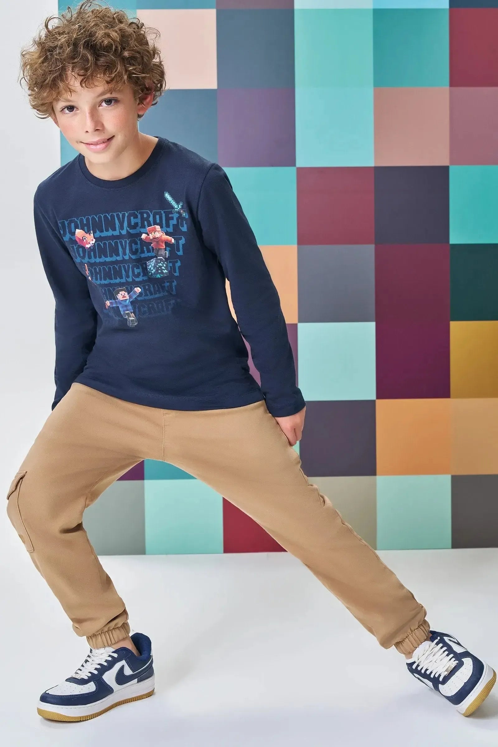 Camiseta em Meia Malha 89121 Johnny Fox Teen Menino