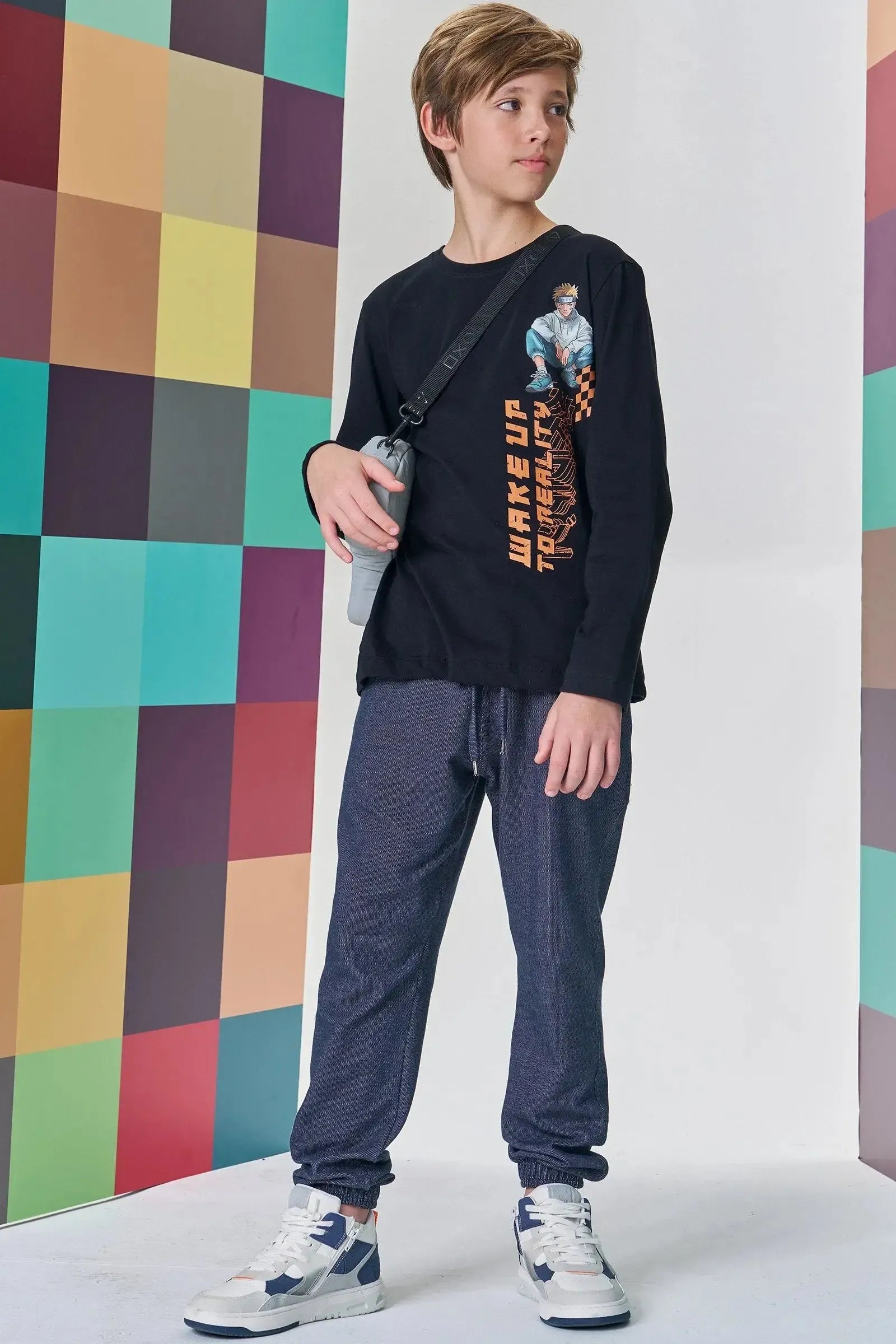 Camiseta em Meia Malha 89127 Johnny Fox Teen Menino