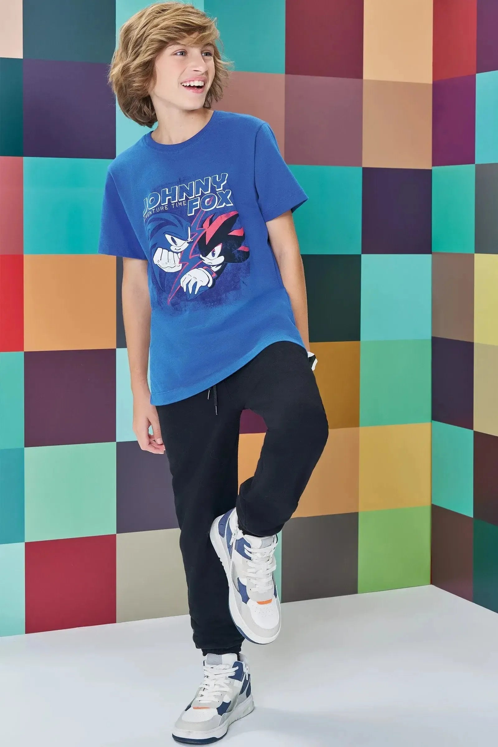 Camiseta em Meia Malha 89128 Johnny Fox Teen Menino