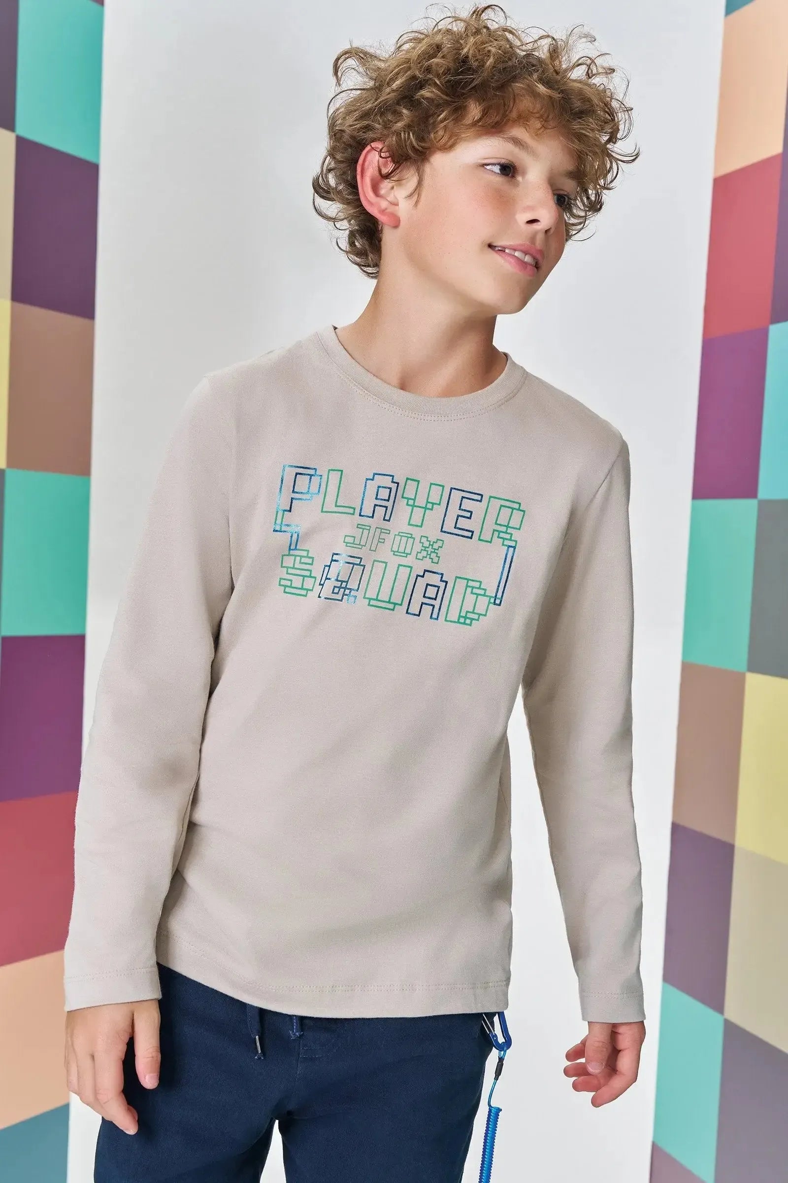 Camiseta em Meia Malha 89134 Johnny Fox Teen Menino