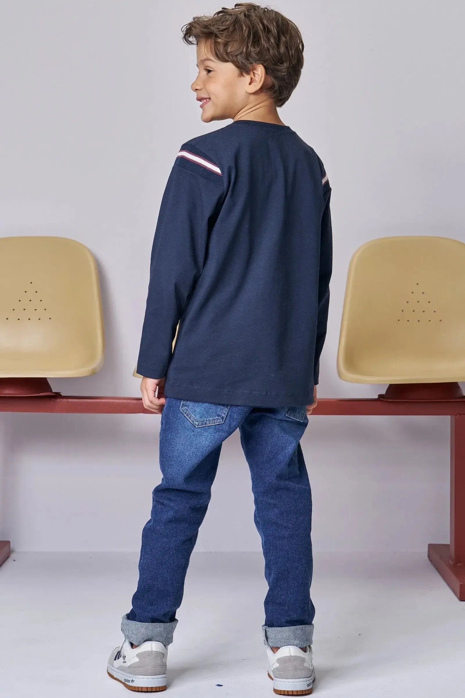 Camiseta em Meia Malha 89266 LucBoo Infantil Menino