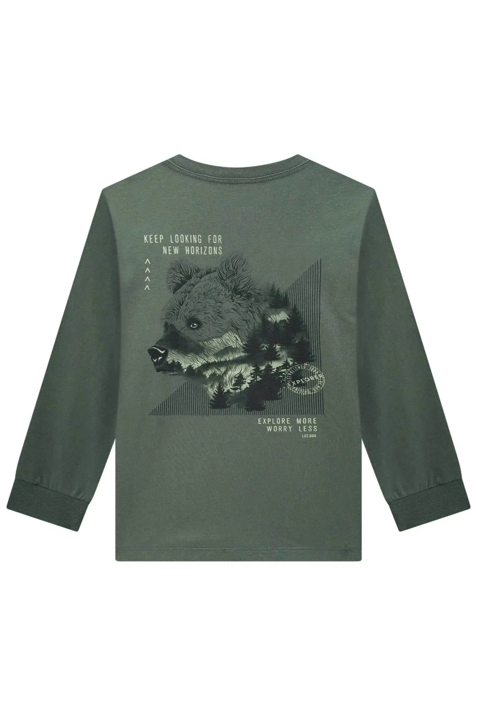 Camiseta em Meia Malha 89277 LucBoo Infantil Menino