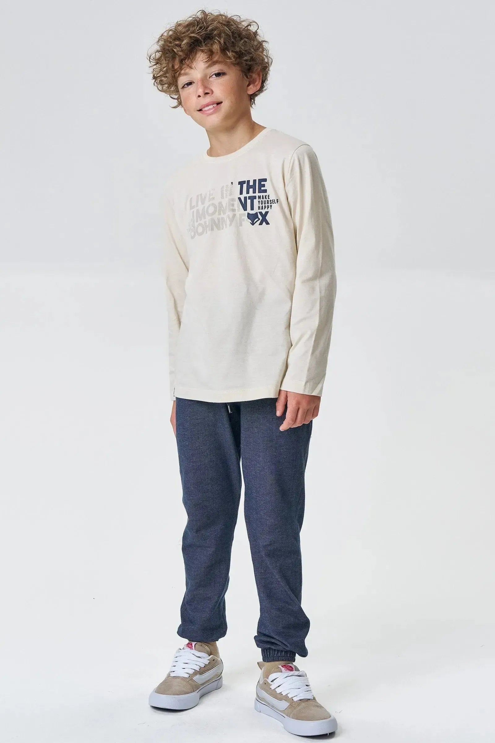 Camiseta em Meia Malha 92253 Johnny Fox Teen Menino